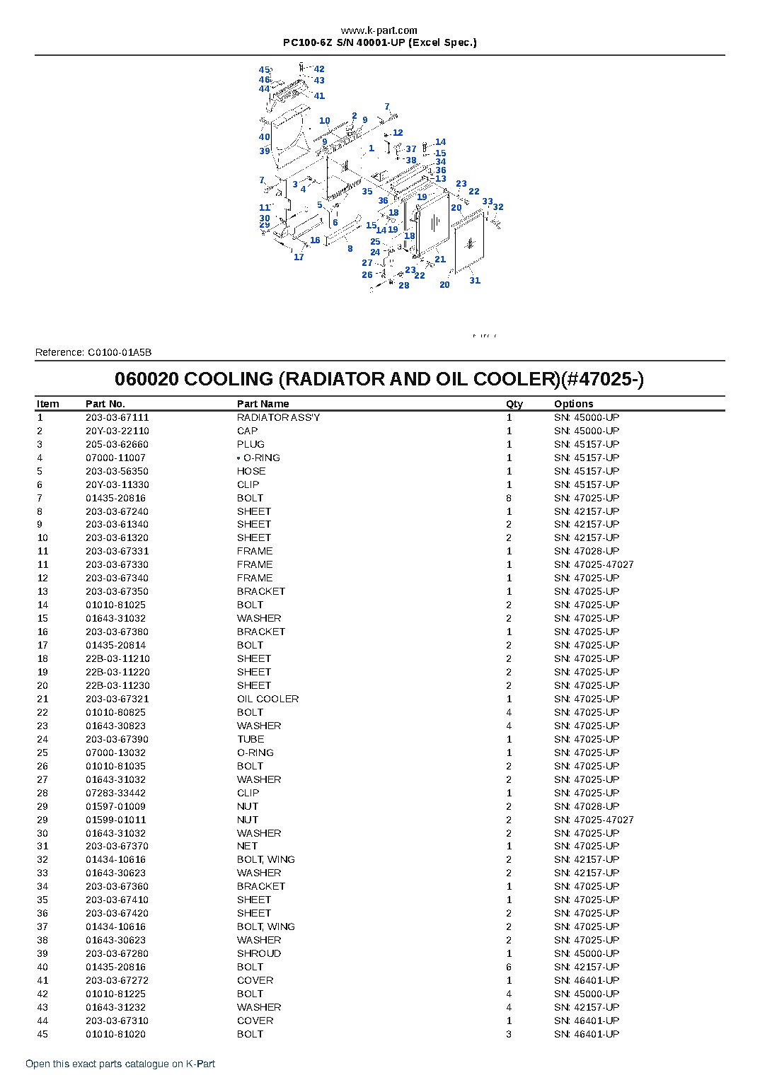 PC100-6Z S/N 40001-UP (Excel Spec.) – sample page 9 PC100-6Z S/N 40001-UP (Excel Spec.) – sample page 9