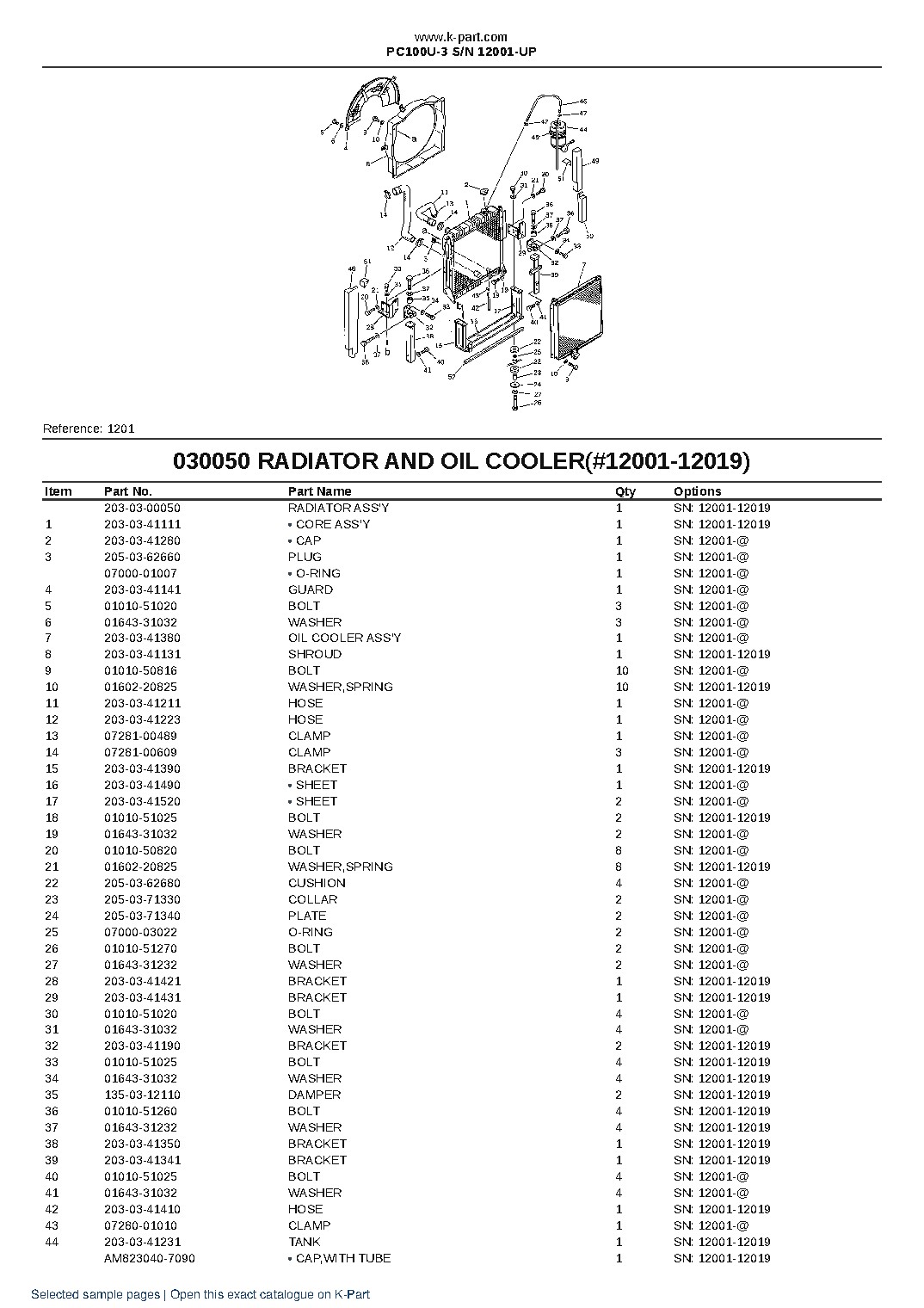 PC100U-3 S/N 12001-UP – sample page 5 PC100U-3 S/N 12001-UP – sample page 5