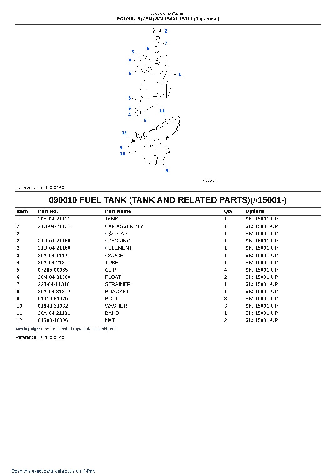 PC10UU-5 (JPN) S/N 15001-15313 (Japanese) – sample page 6 PC10UU-5 (JPN) S/N 15001-15313 (Japanese) – sample page 6
