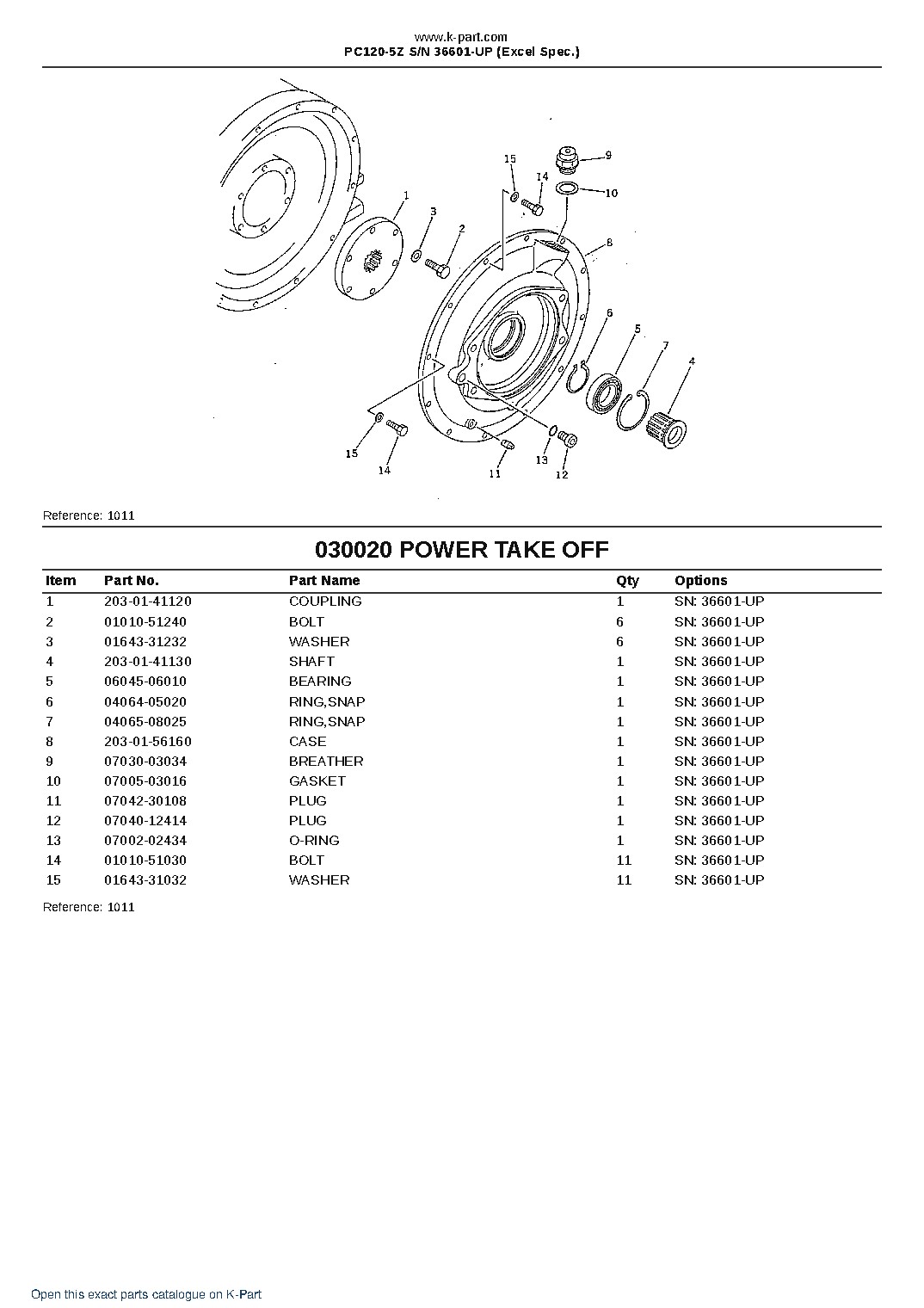 PC120-5Z S/N 36601-UP (Excel Spec.) – sample page 2 PC120-5Z S/N 36601-UP (Excel Spec.) – sample page 2