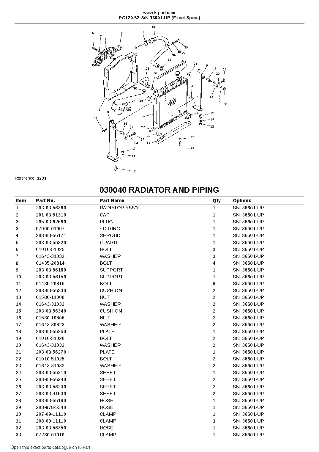 PC120-5Z S/N 36601-UP (Excel Spec.) – sample page 4 PC120-5Z S/N 36601-UP (Excel Spec.) – sample page 4