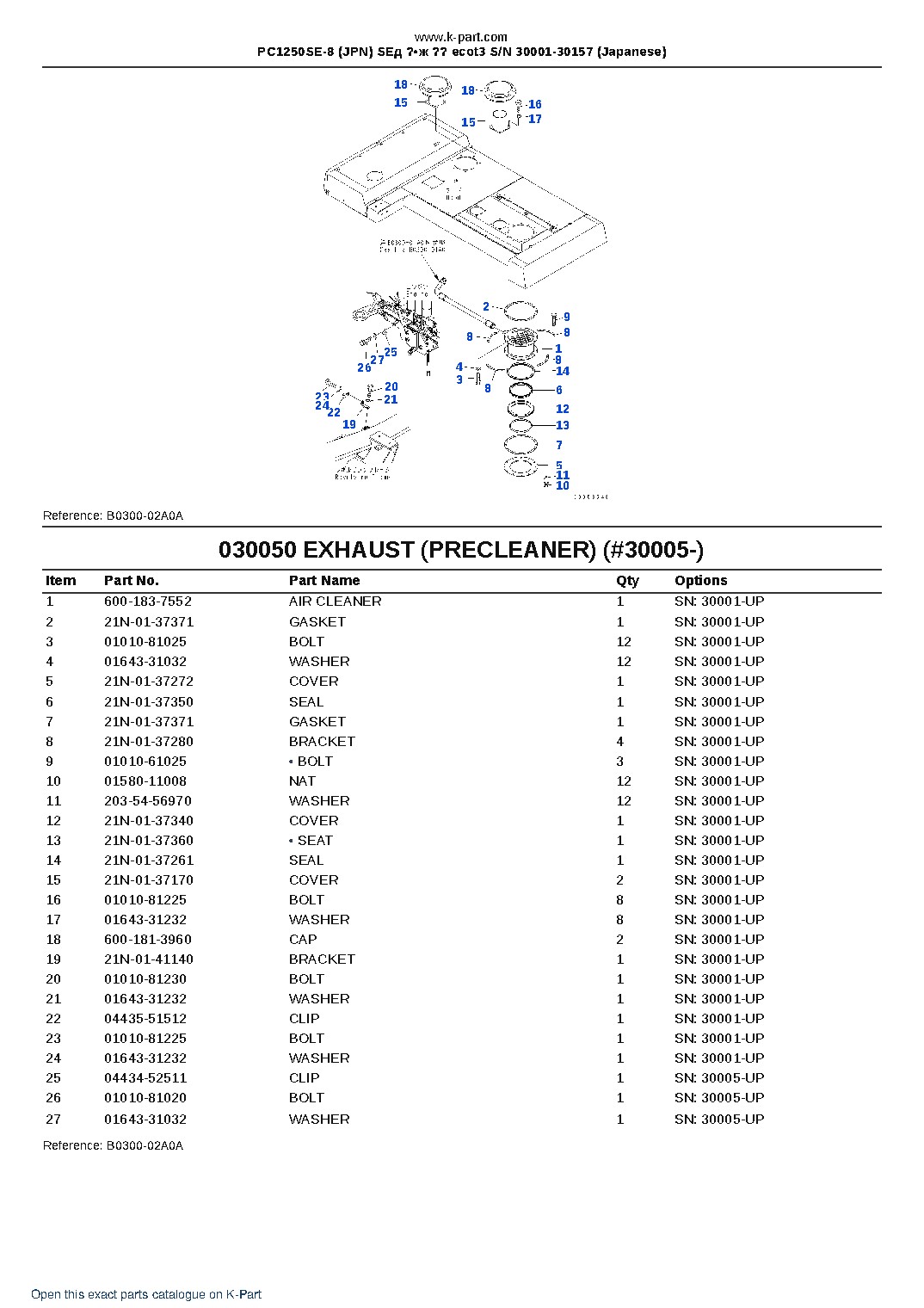PC1250SE-8 (JPN) SEд ?•ж ?? ecot3 S/N 30001-30157 (Japanese) – sample page 7