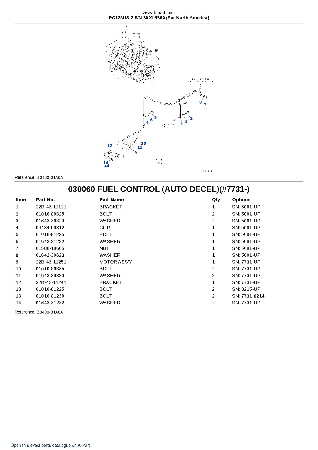 PC128US-2 S/N 5001-9500 (For North America) – sample page 6