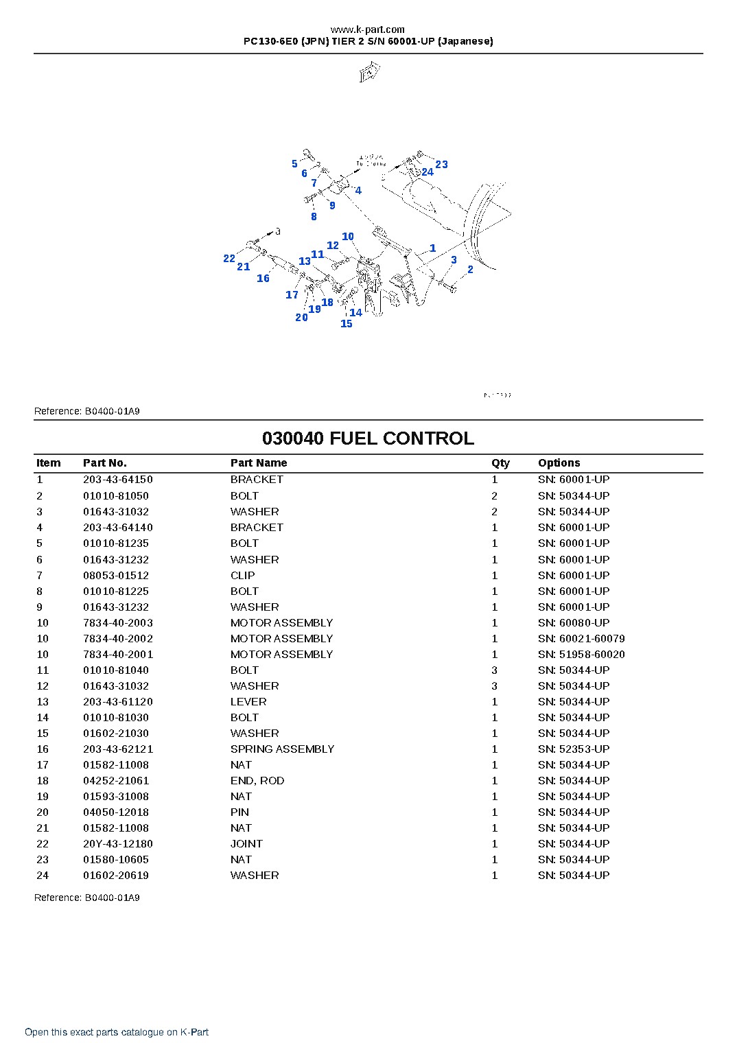 PC130-6E0 (JPN) TIER 2 S/N 60001-UP (Japanese) – sample page 4