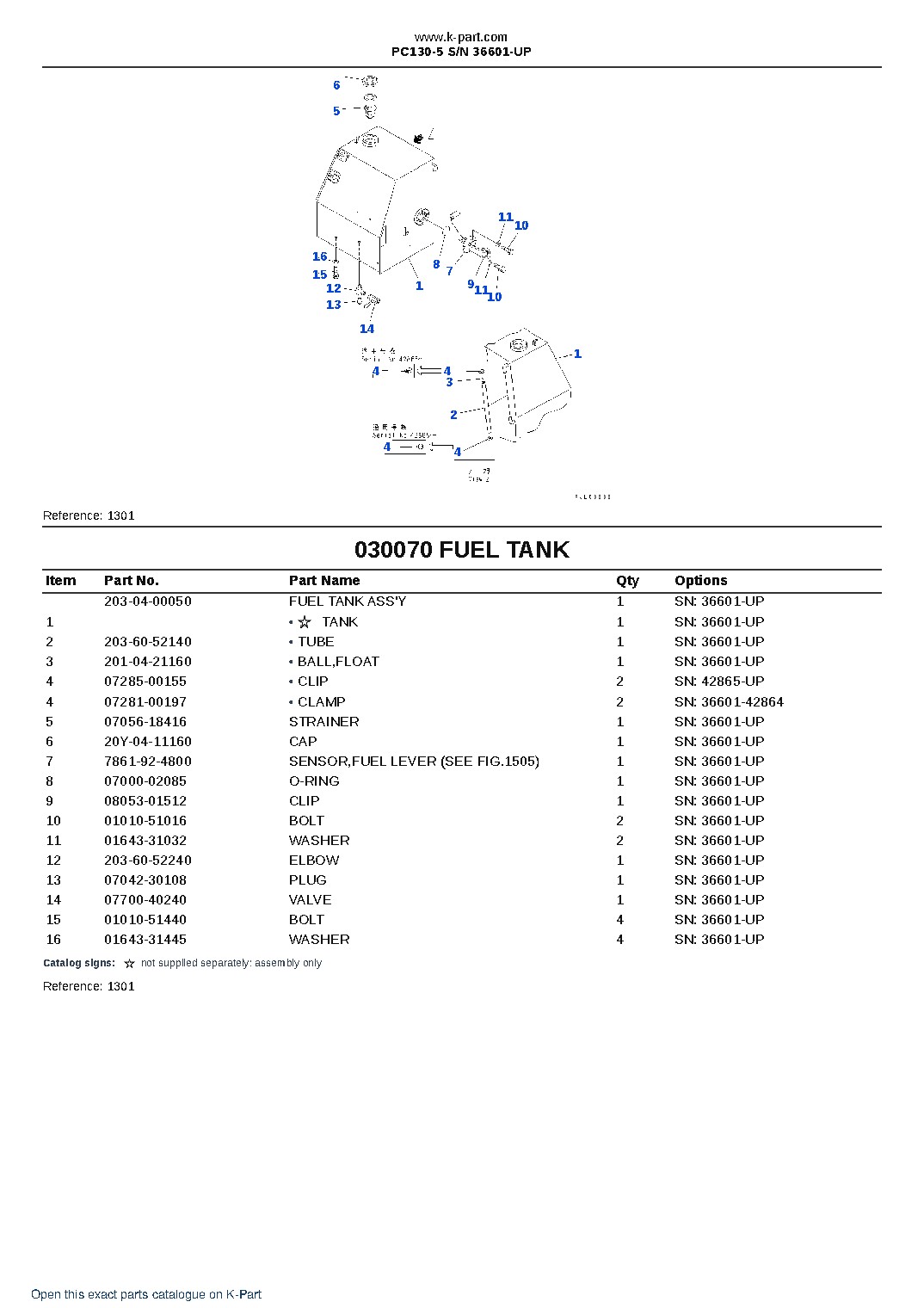 PC130-5 S/N 36601-UP – sample page 8