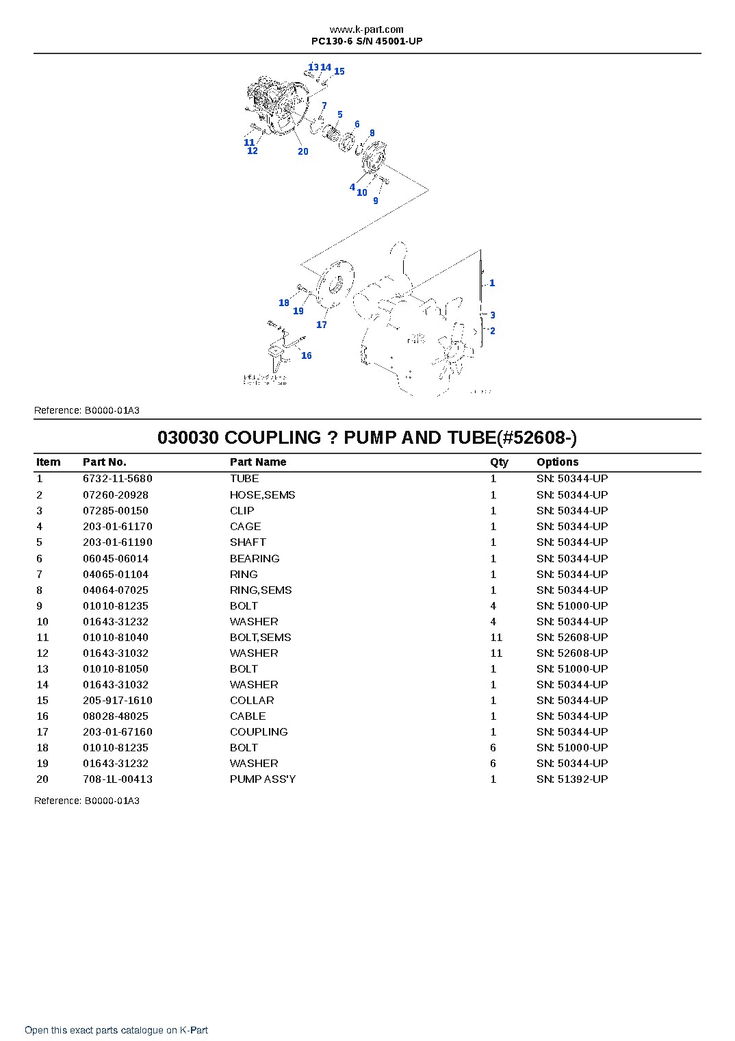 PC130-6 S/N 45001-UP – sample page 3 PC130-6 S/N 45001-UP – sample page 3