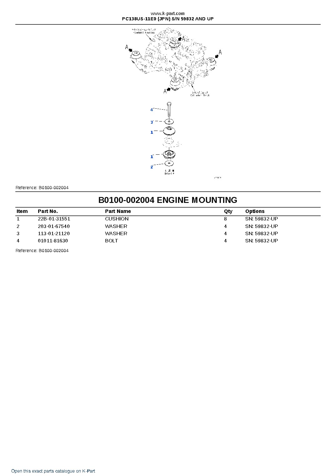PC138US-11E0 (JPN) S/N 59832 AND UP – sample page 4 PC138US-11E0 (JPN) S/N 59832 AND UP – sample page 4