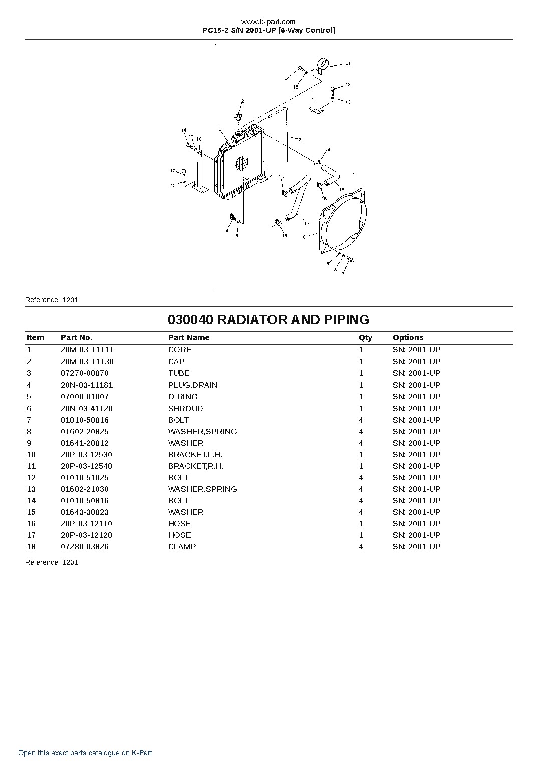 PC15-2 S/N 2001-UP (6-Way Control) – sample page 4 PC15-2 S/N 2001-UP (6-Way Control) – sample page 4