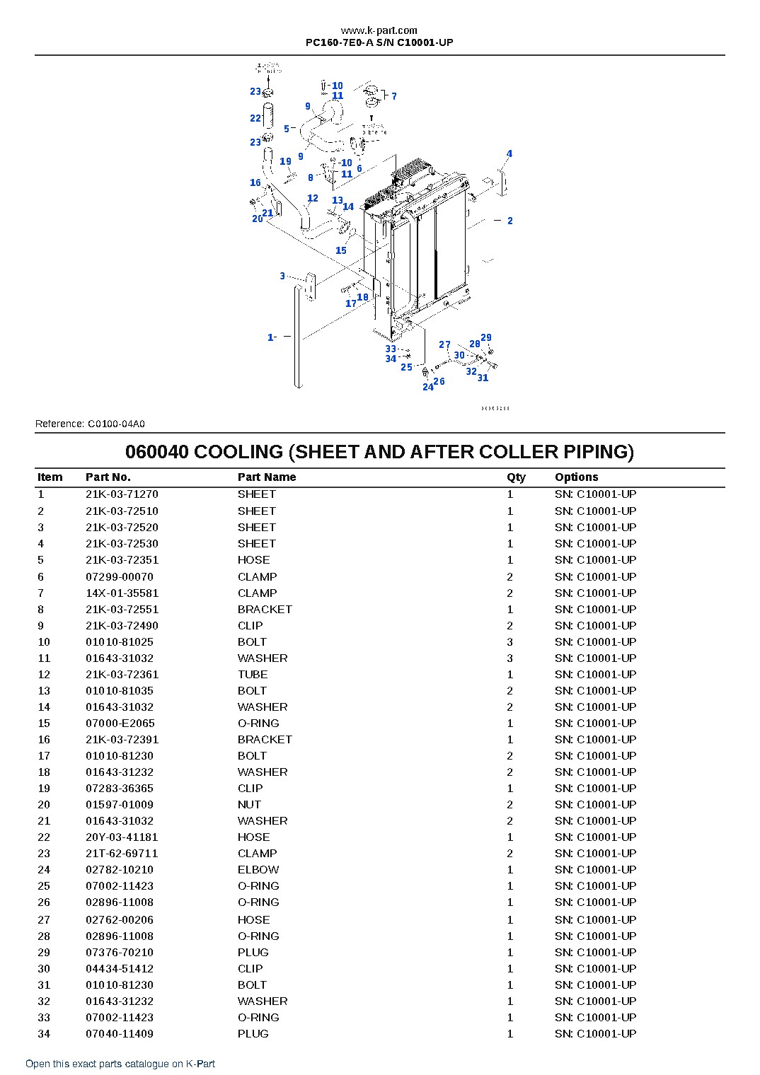 PC160-7E0-A S/N C10001-UP – sample page 9