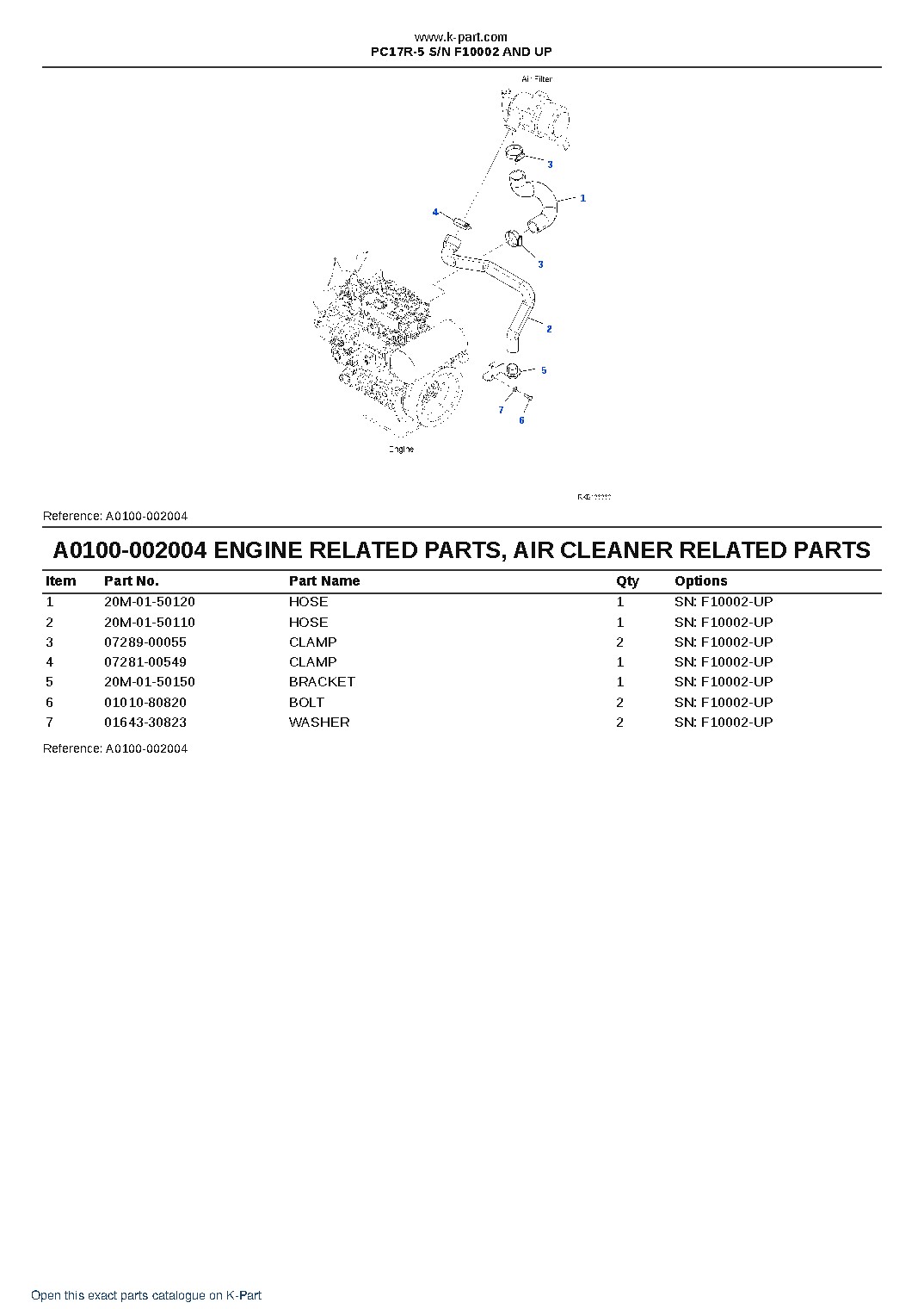 PC17R-5 S/N F10002 AND UP – sample page 4 PC17R-5 S/N F10002 AND UP – sample page 4
