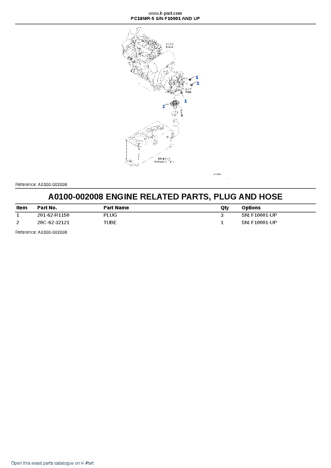 PC18MR-5 S/N F10001 AND UP – sample page 8 PC18MR-5 S/N F10001 AND UP – sample page 8