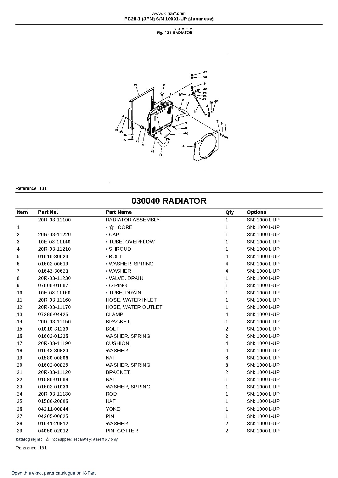 PC20-1 (JPN)  S/N 10001-UP (Japanese) – sample page 4