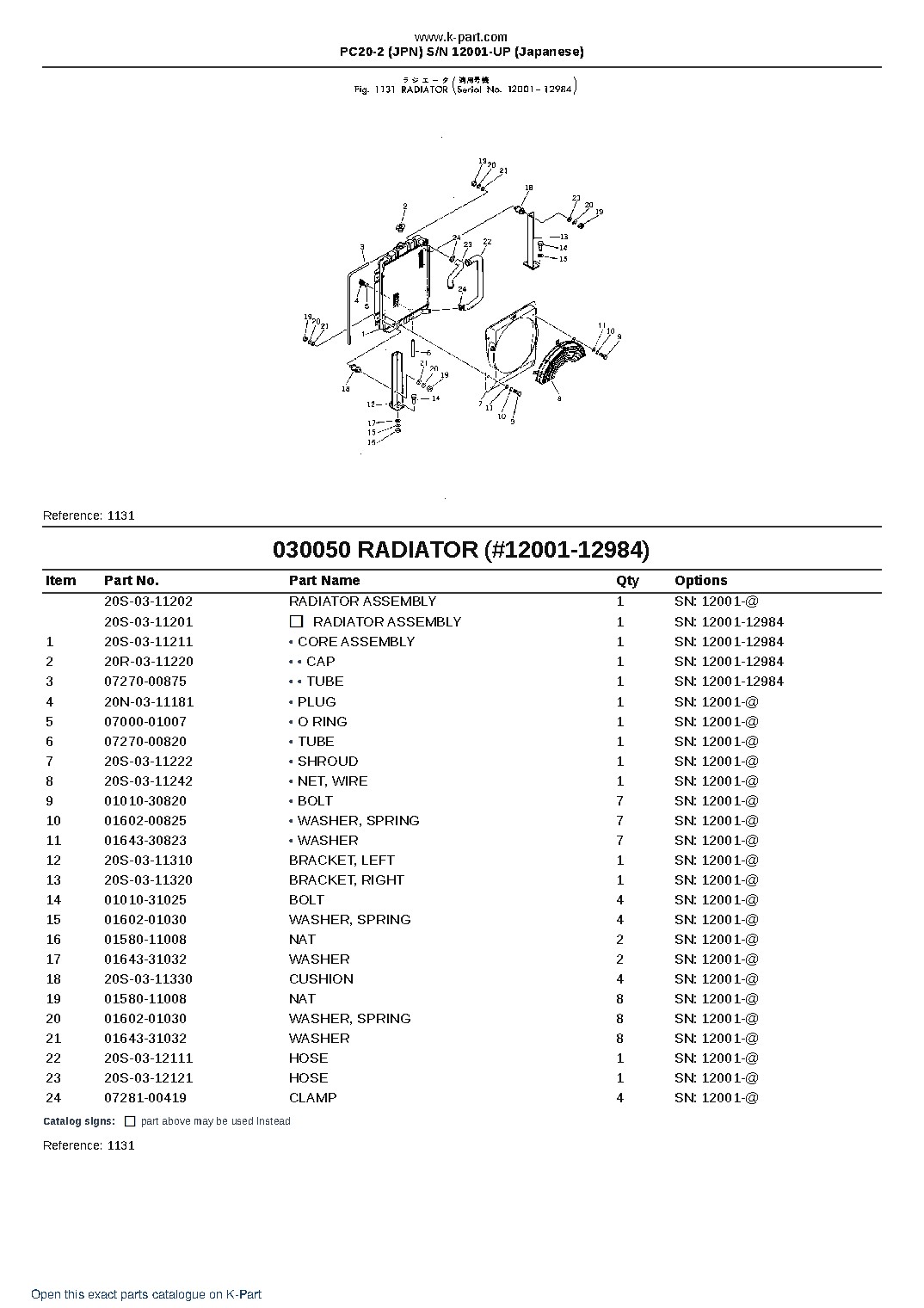 PC20-2 (JPN)  S/N 12001-UP (Japanese) – sample page 6
