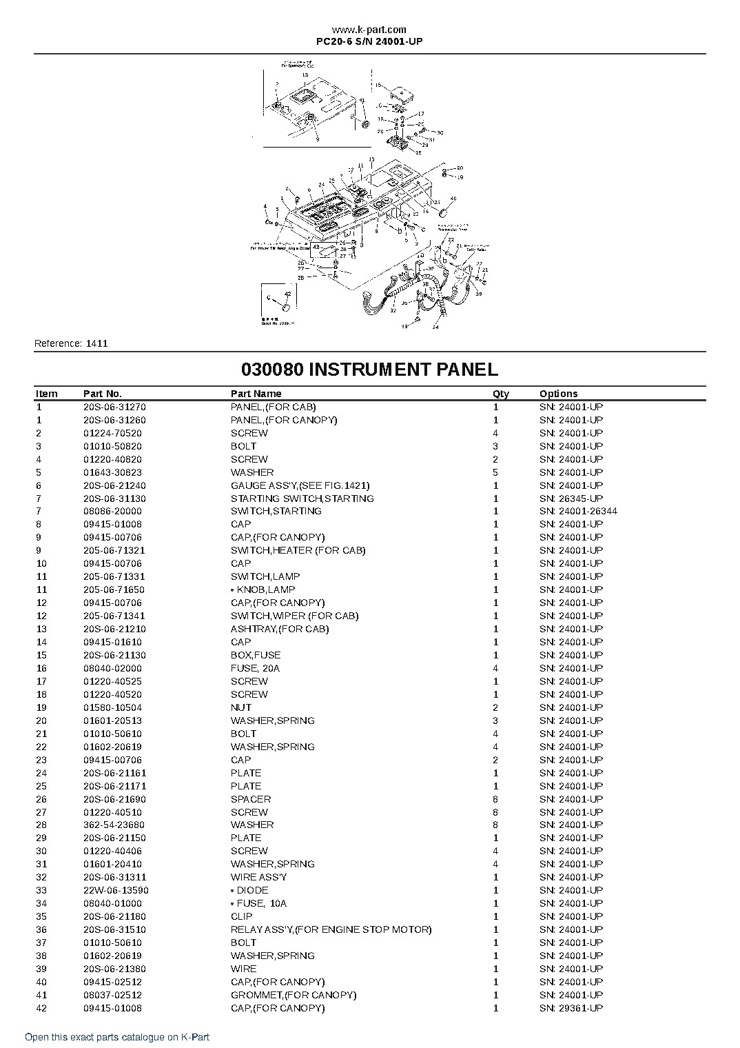 PC20-6 S/N 24001-UP – sample page 9