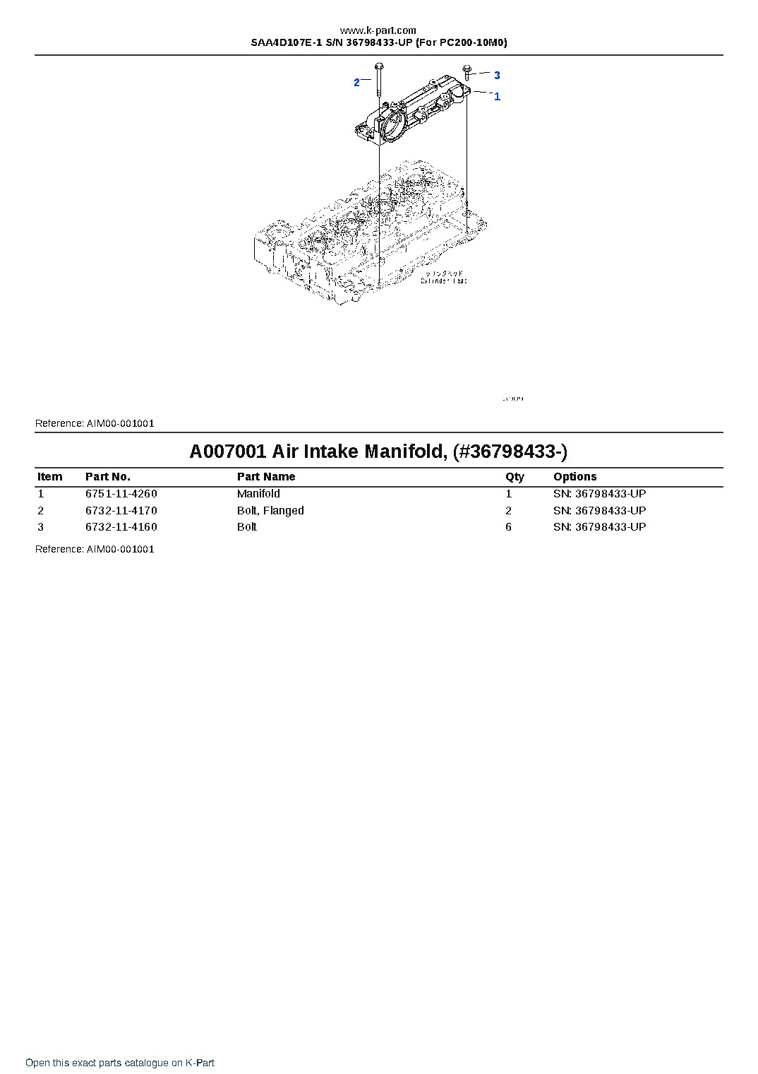 SAA4D107E-1 S/N 36798433-UP (For PC200-10M0) – sample page 6 SAA4D107E-1 S/N 36798433-UP (For PC200-10M0) – sample page 6