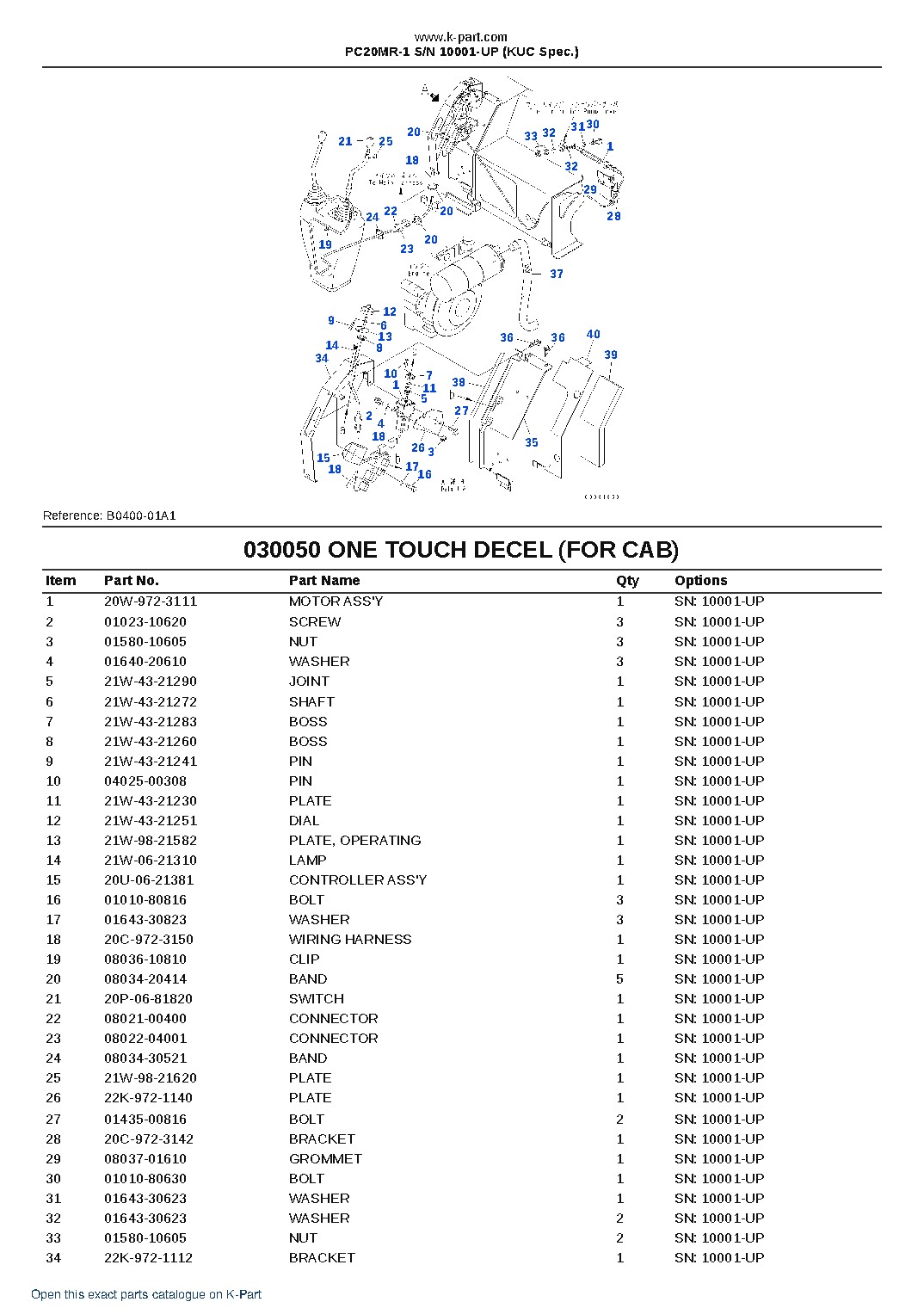 PC20MR-1 S/N 10001-UP (KUC Spec.) – sample page 7 PC20MR-1 S/N 10001-UP (KUC Spec.) – sample page 7