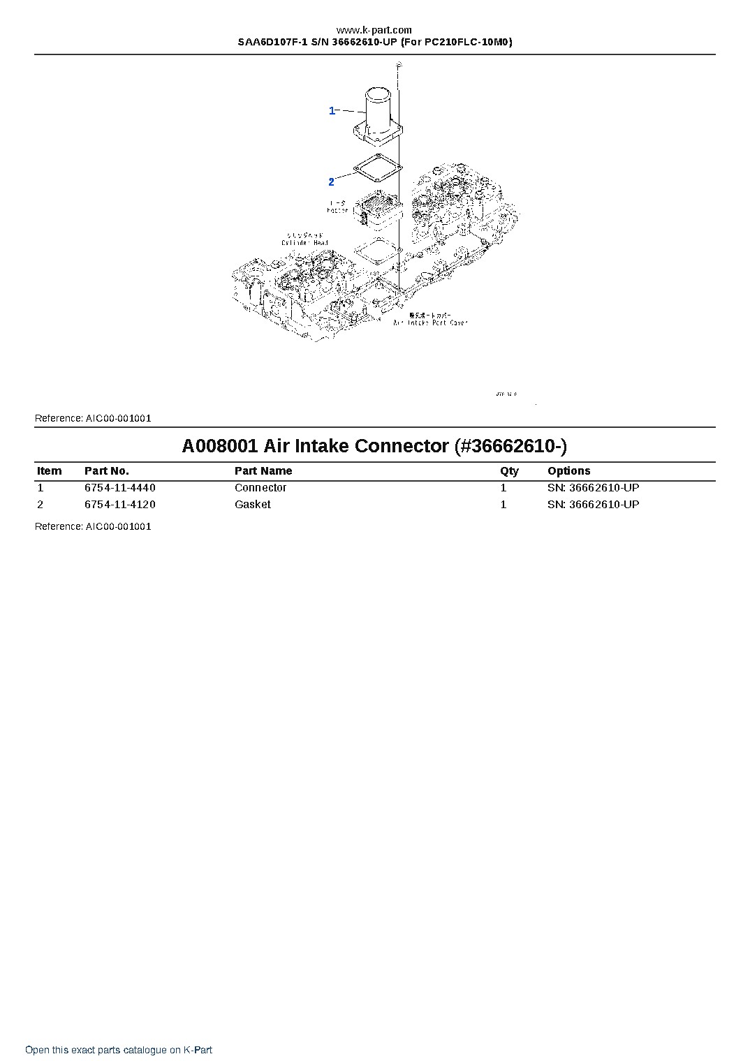 SAA6D107F-1 S/N 36662610-UP (For PC210FLC-10M0) – sample page 4 SAA6D107F-1 S/N 36662610-UP (For PC210FLC-10M0) – sample page 4