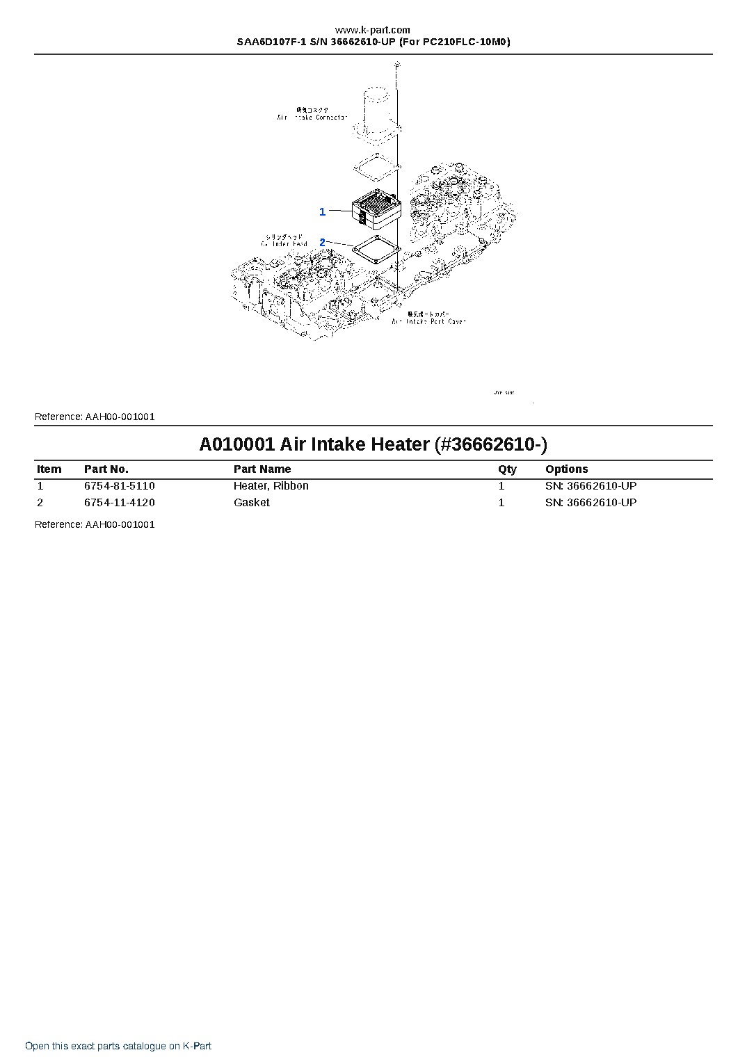 SAA6D107F-1 S/N 36662610-UP (For PC210FLC-10M0) – sample page 5 SAA6D107F-1 S/N 36662610-UP (For PC210FLC-10M0) – sample page 5