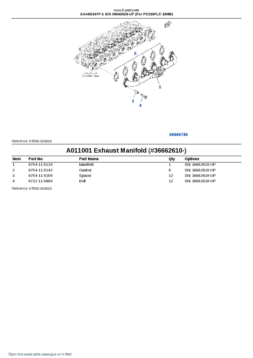 SAA6D107F-1 S/N 36662610-UP (For PC210FLC-10M0) – sample page 6 SAA6D107F-1 S/N 36662610-UP (For PC210FLC-10M0) – sample page 6