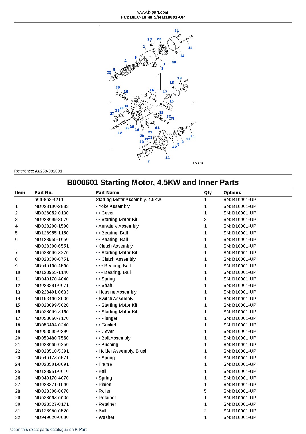 PC210LC-10M0 S/N B10001-UP – sample page 6 PC210LC-10M0 S/N B10001-UP – sample page 6