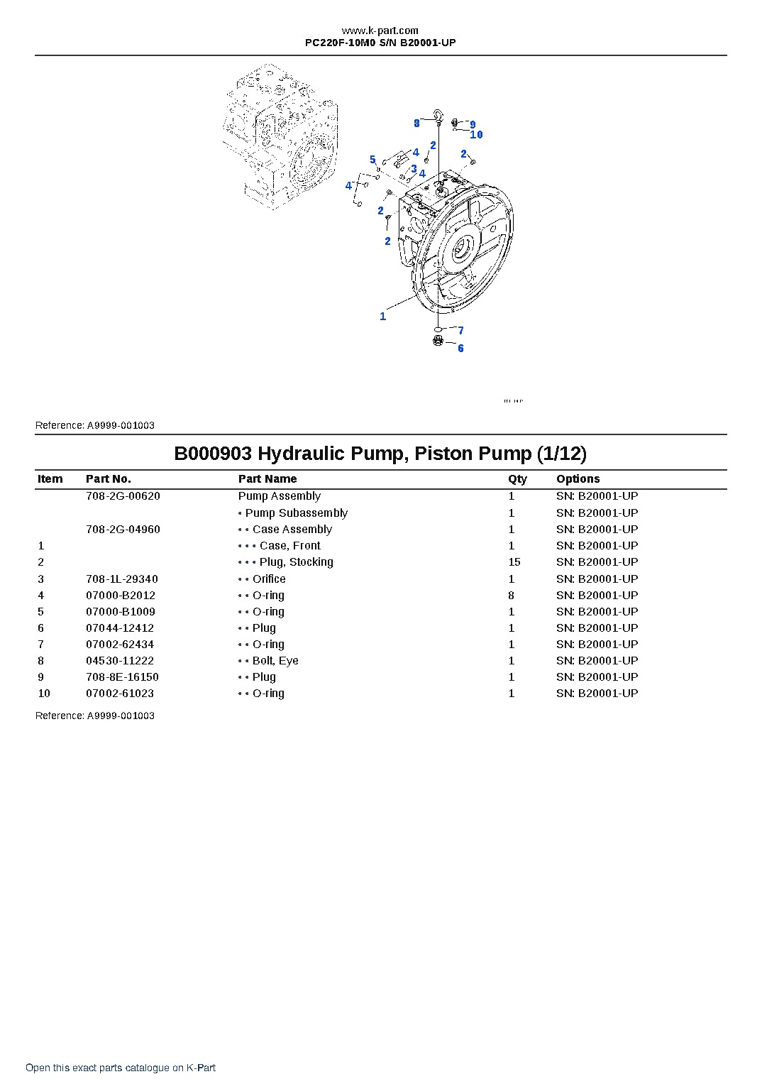 PC220F-10M0 S/N B20001-UP – sample page 8 PC220F-10M0 S/N B20001-UP – sample page 8
