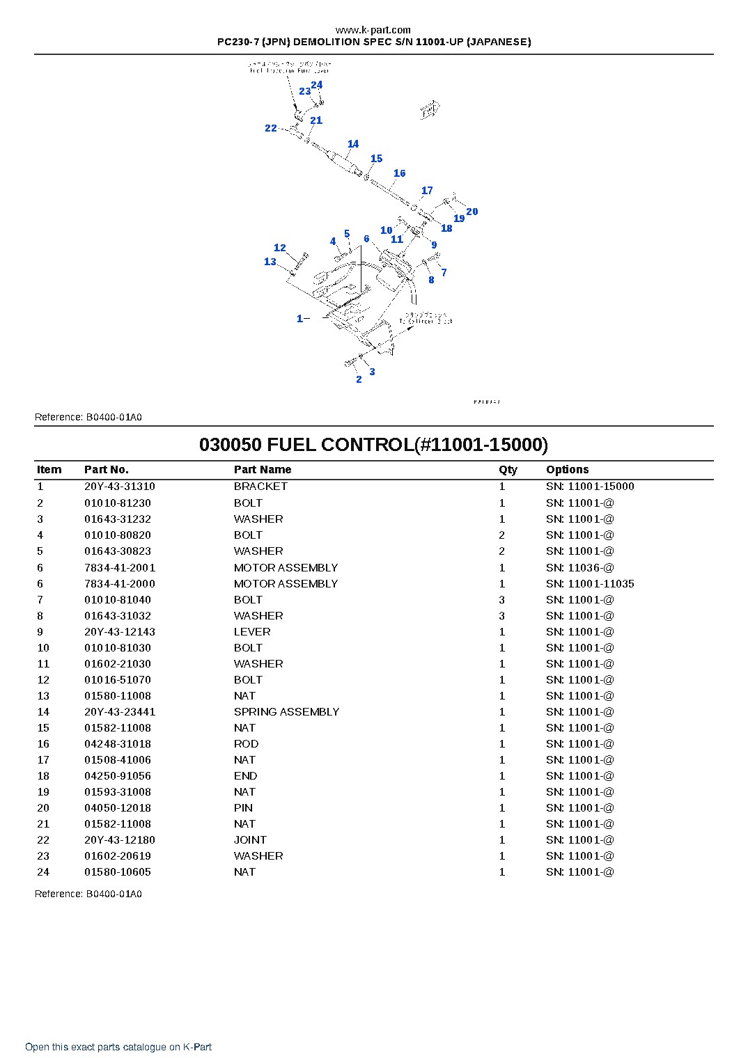 PC230-7 (JPN) DEMOLITION SPEC S/N 11001-UP (JAPANESE) – sample page 5