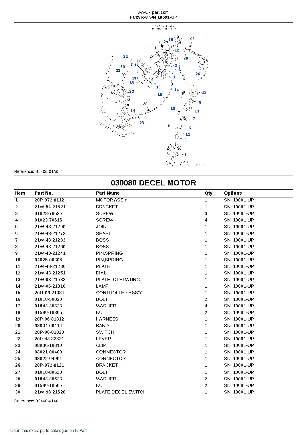 PC25R-8 S/N 10001-UP – sample page 8 PC25R-8 S/N 10001-UP – sample page 8