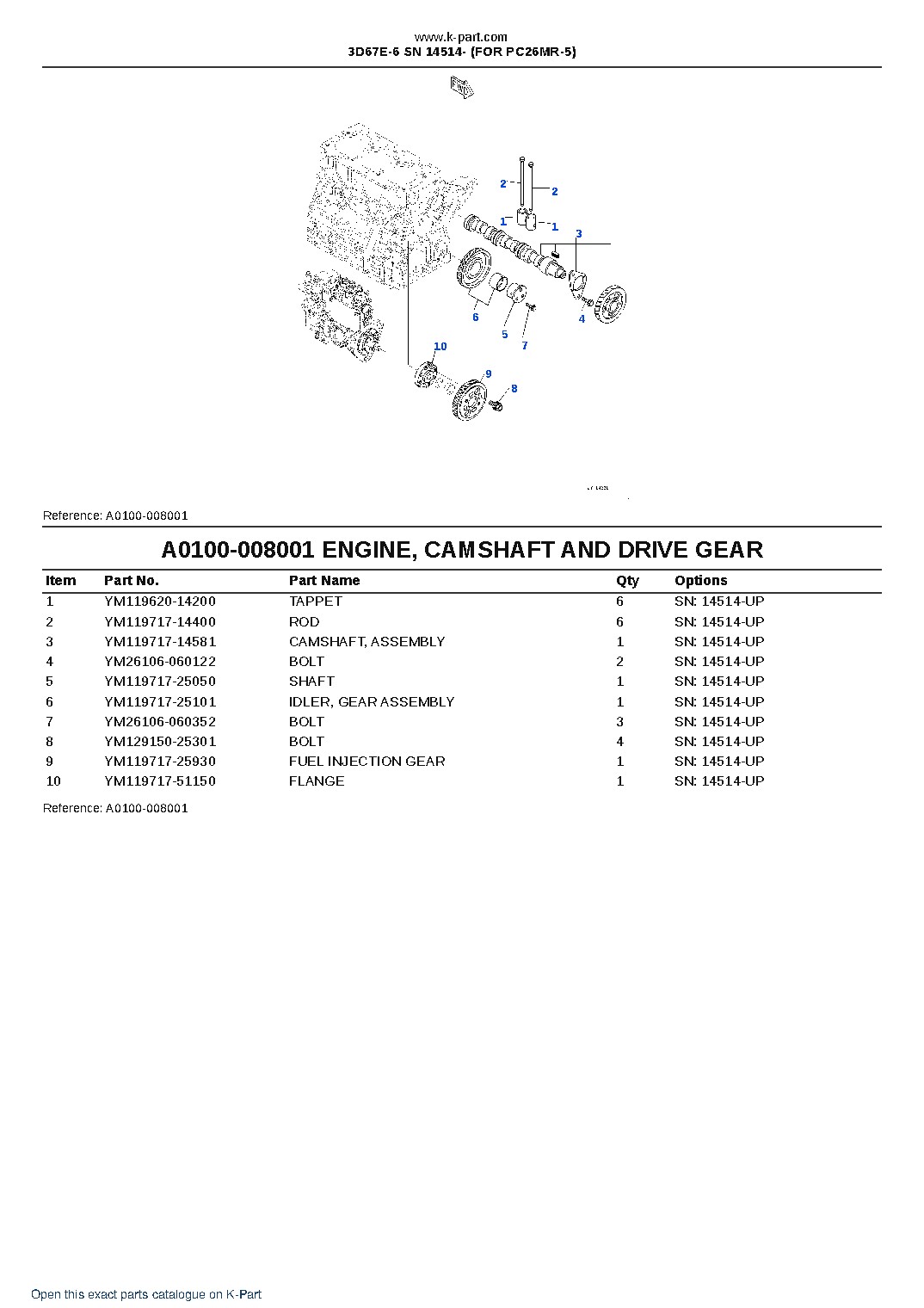 3D67E-6 SN 14514- (FOR PC26MR-5) – sample page 8 3D67E-6 SN 14514- (FOR PC26MR-5) – sample page 8