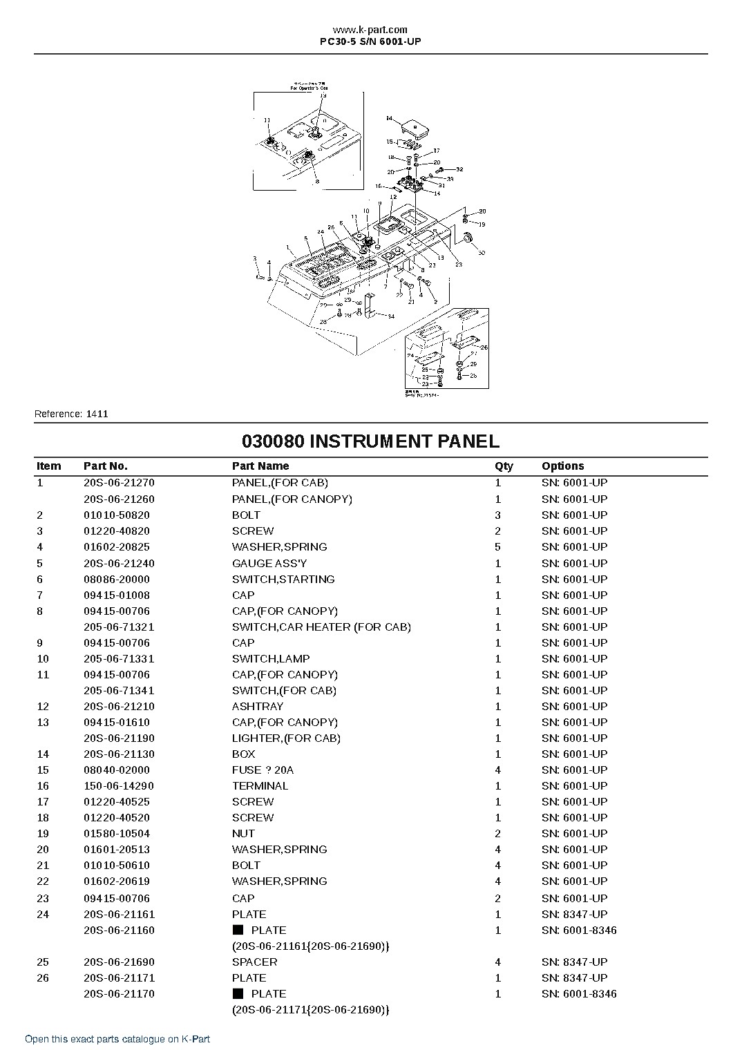 PC30-5 S/N 6001-UP – sample page 9