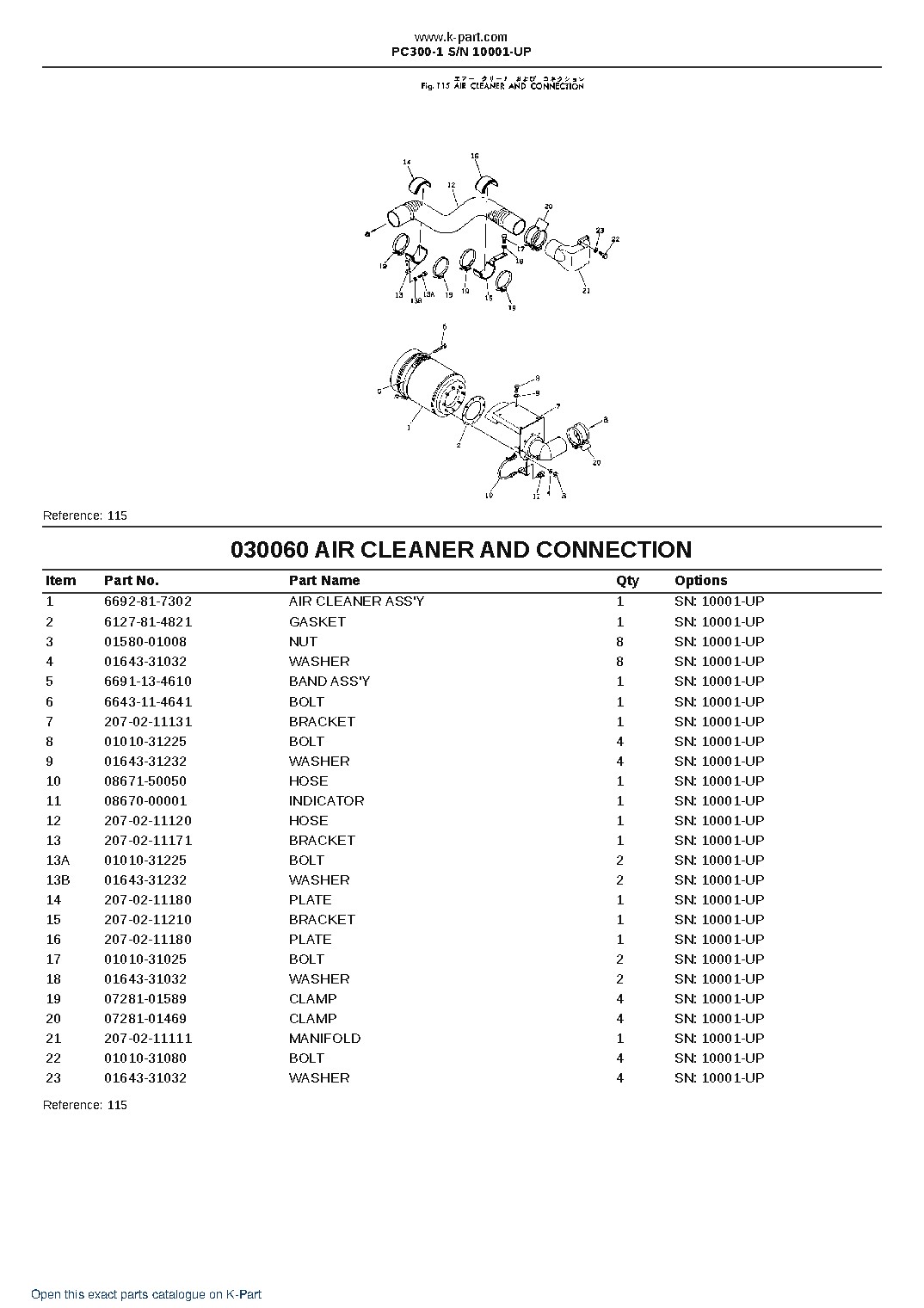 PC300-1 S/N 10001-UP – sample page 8