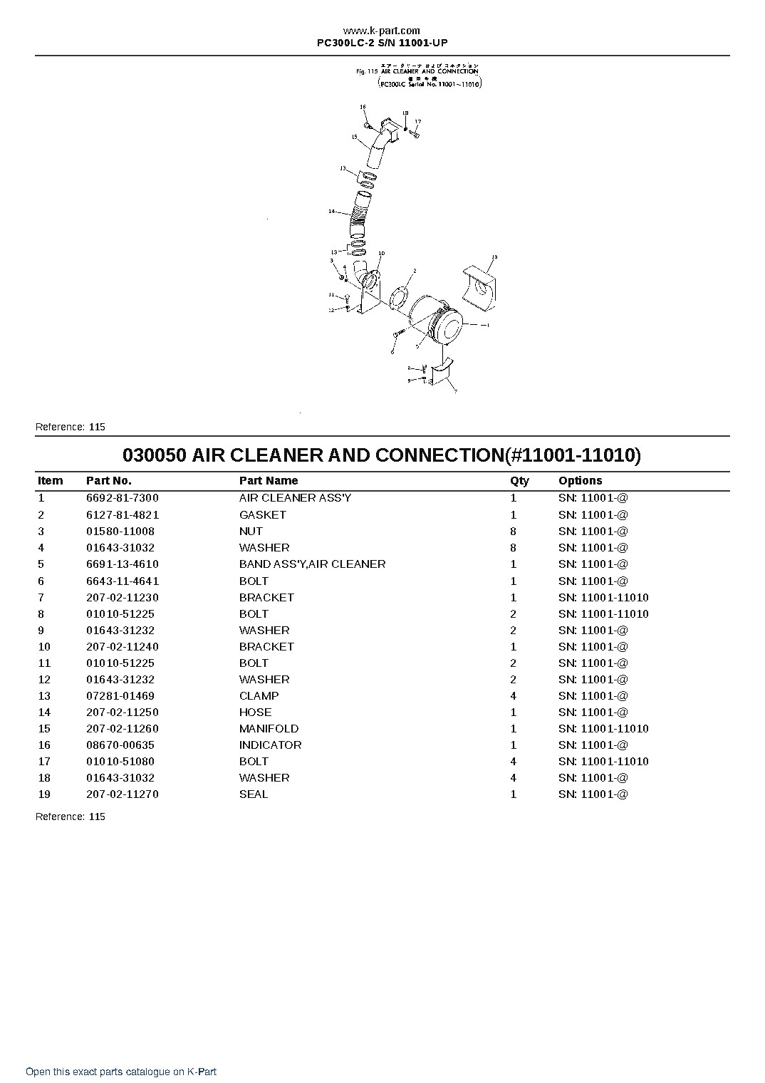 PC300LC-2 S/N 11001-UP – sample page 7 PC300LC-2 S/N 11001-UP – sample page 7