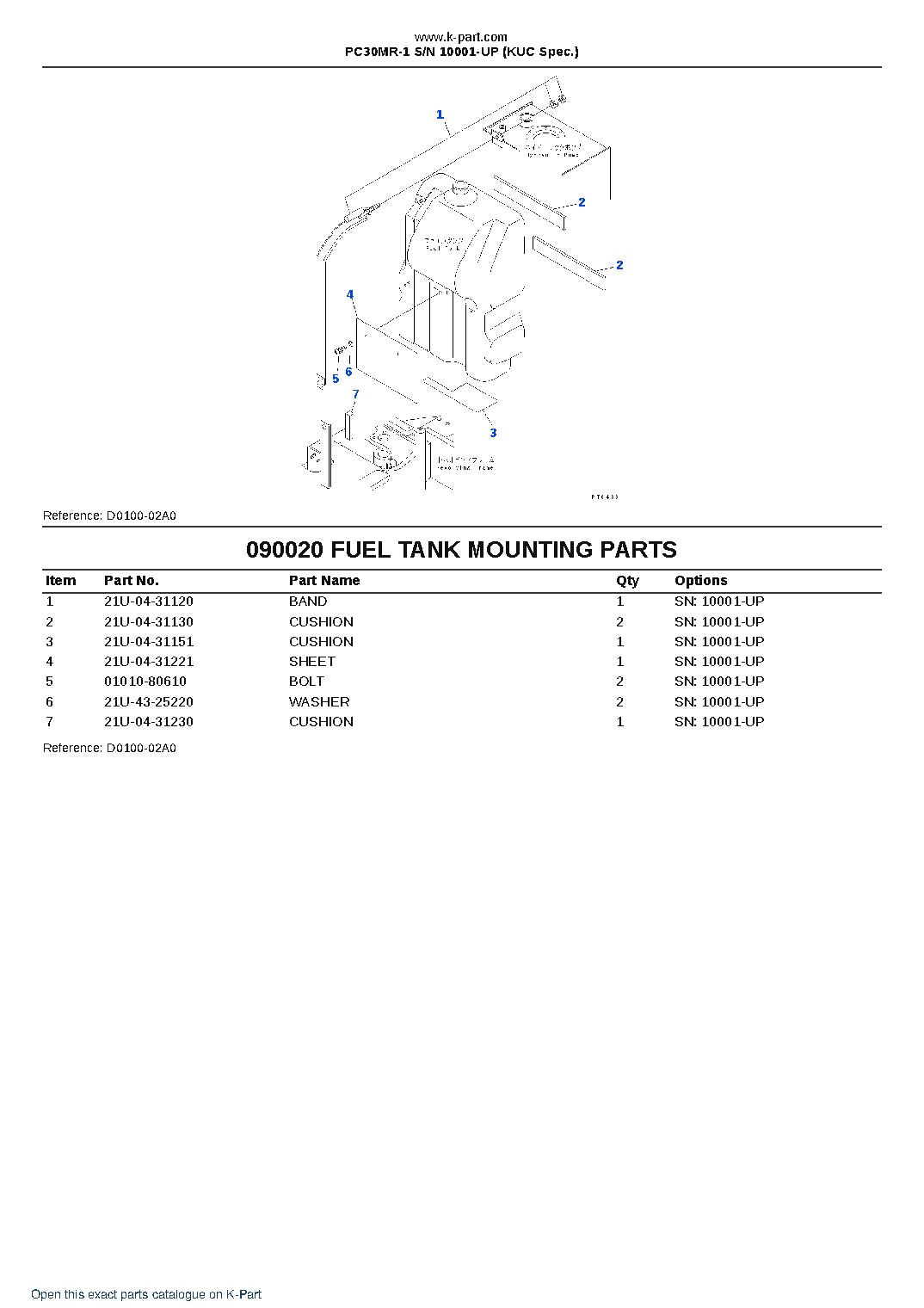 PC30MR-1 S/N 10001-UP (KUC Spec.) – sample page 10 PC30MR-1 S/N 10001-UP (KUC Spec.) – sample page 10