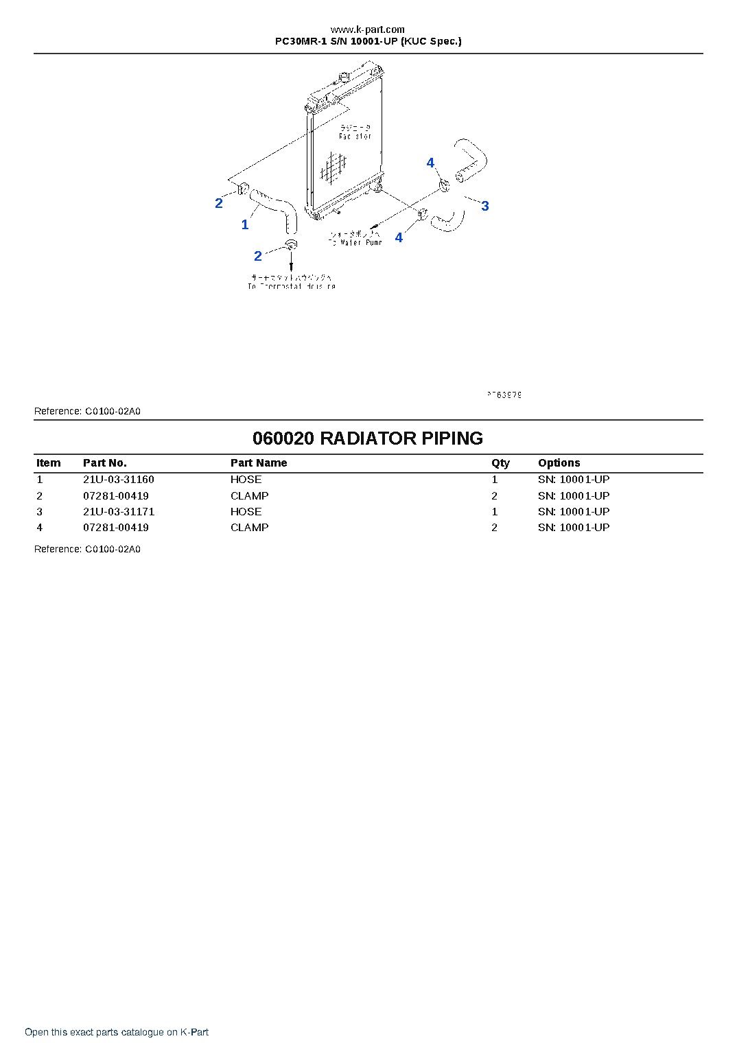 PC30MR-1 S/N 10001-UP (KUC Spec.) – sample page 6 PC30MR-1 S/N 10001-UP (KUC Spec.) – sample page 6
