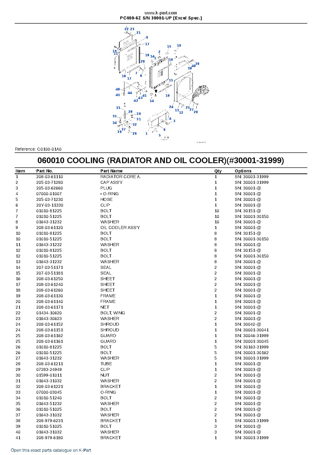 PC400-6Z S/N 30001-UP (Excel Spec.) – sample page 7