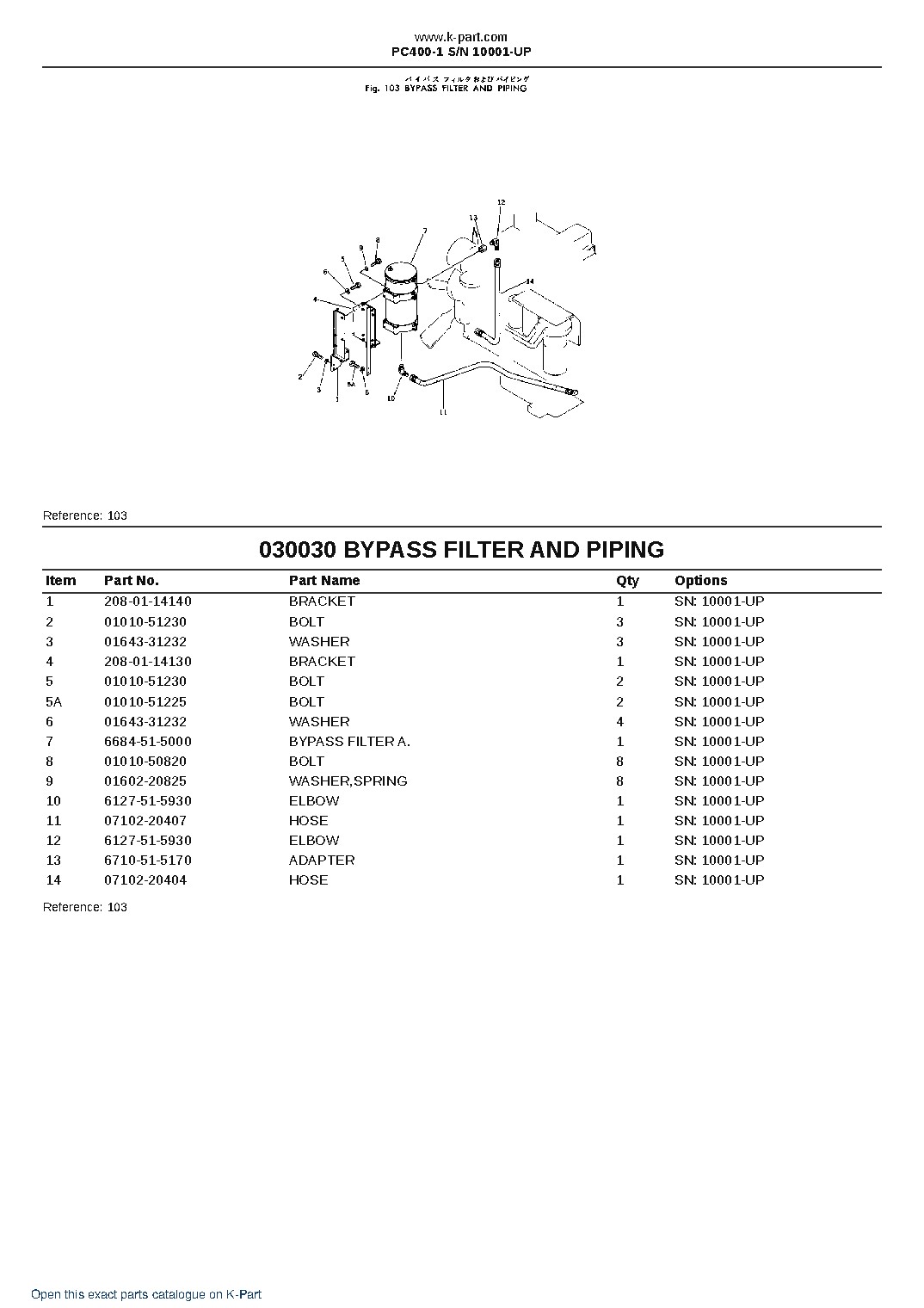 PC400-1 S/N 10001-UP – sample page 3