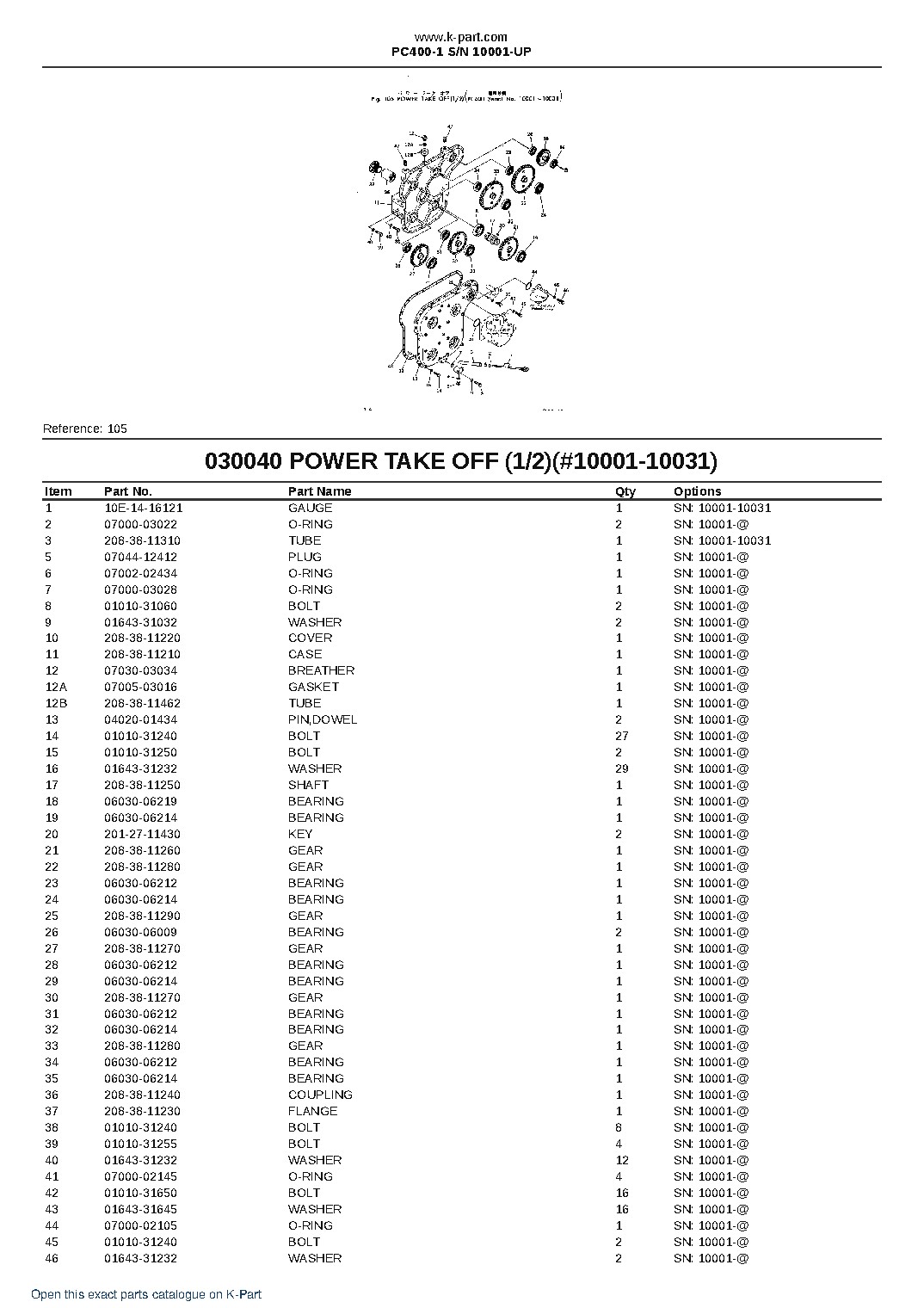 PC400-1 S/N 10001-UP – sample page 4