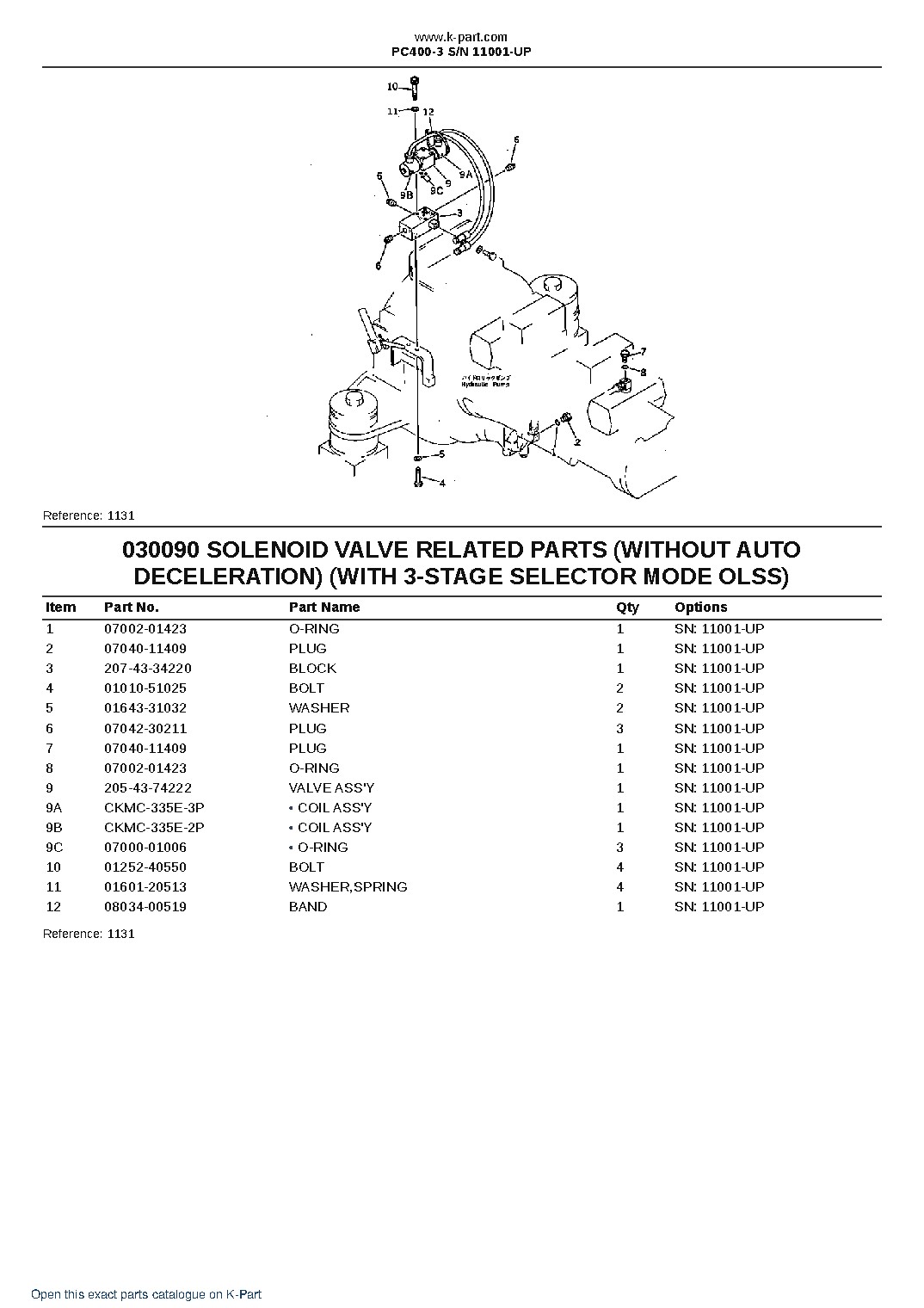 PC400-3 S/N 11001-UP – sample page 10