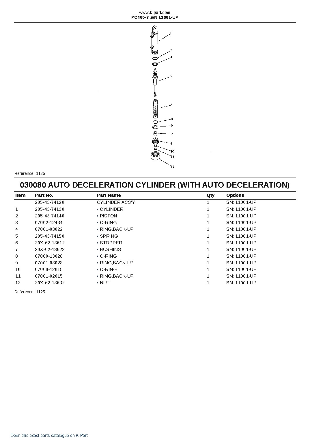 PC400-3 S/N 11001-UP – sample page 9