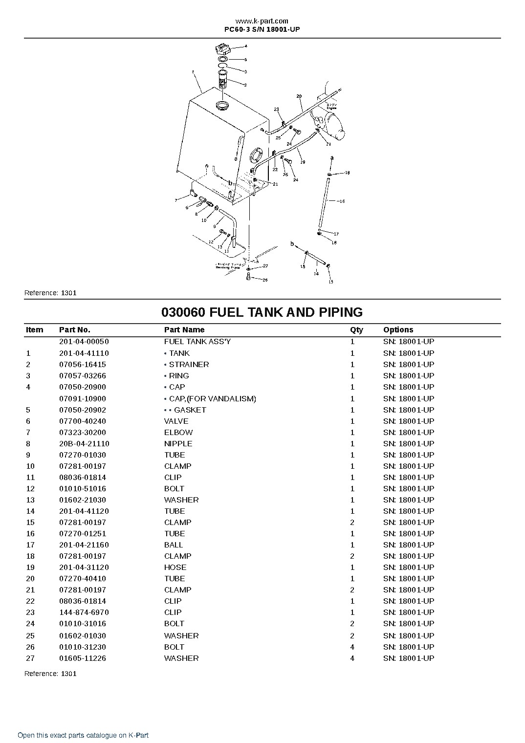 PC60-3 S/N 18001-UP – sample page 8 PC60-3 S/N 18001-UP – sample page 8