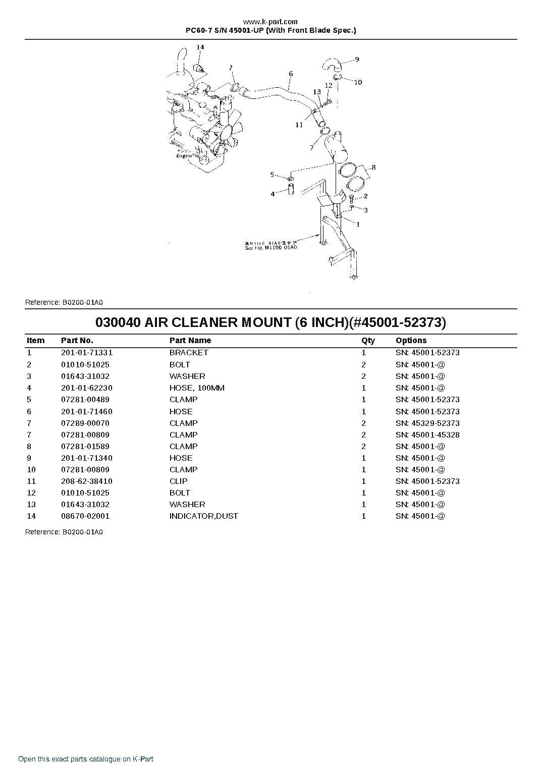PC60-7 S/N 45001-UP (With Front Blade Spec.) – sample page 4 PC60-7 S/N 45001-UP (With Front Blade Spec.) – sample page 4