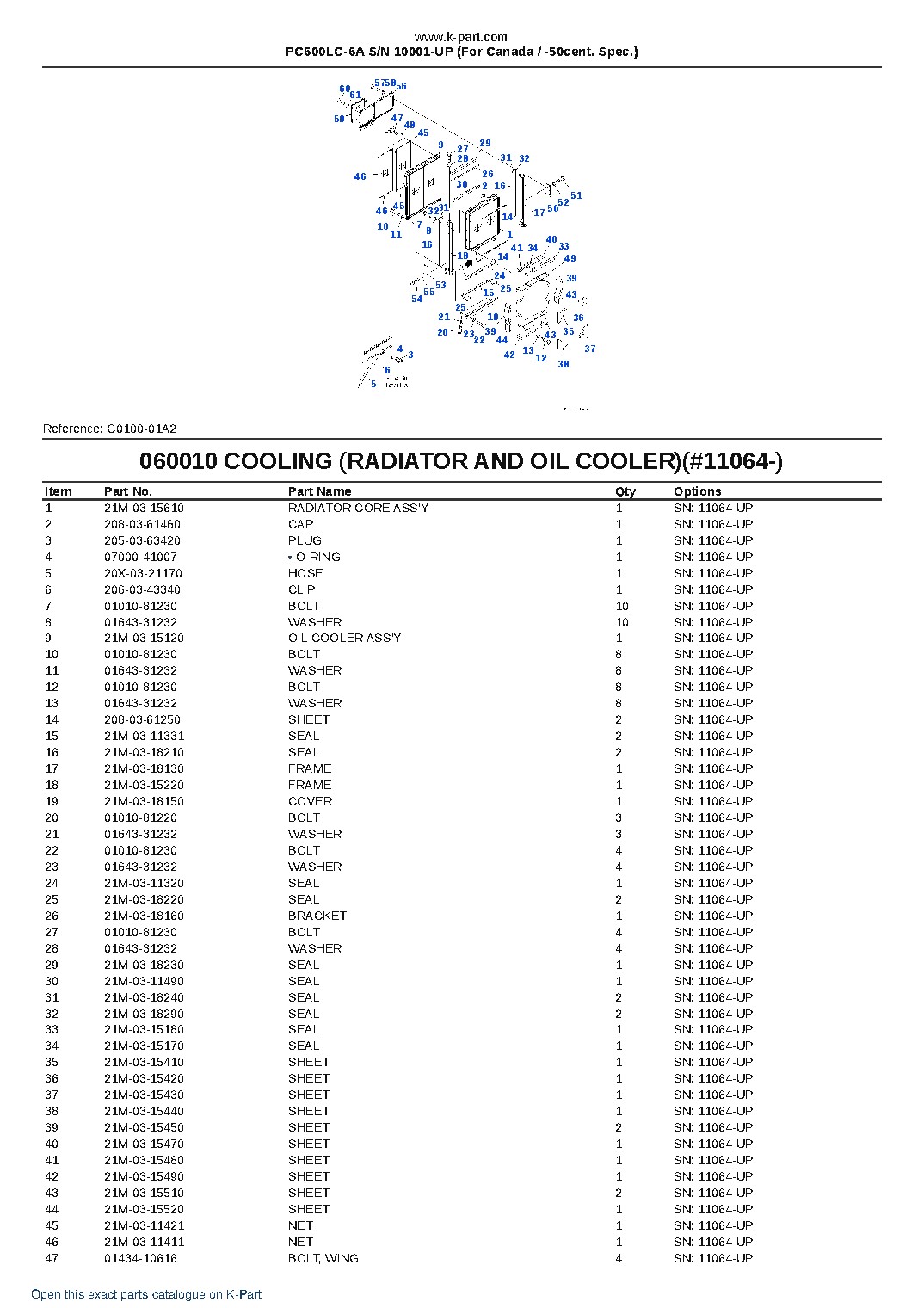 PC600LC-6A S/N 10001-UP (For Canada / -50cent. Spec.) – sample page 10 PC600LC-6A S/N 10001-UP (For Canada / -50cent. Spec.) – sample page 10