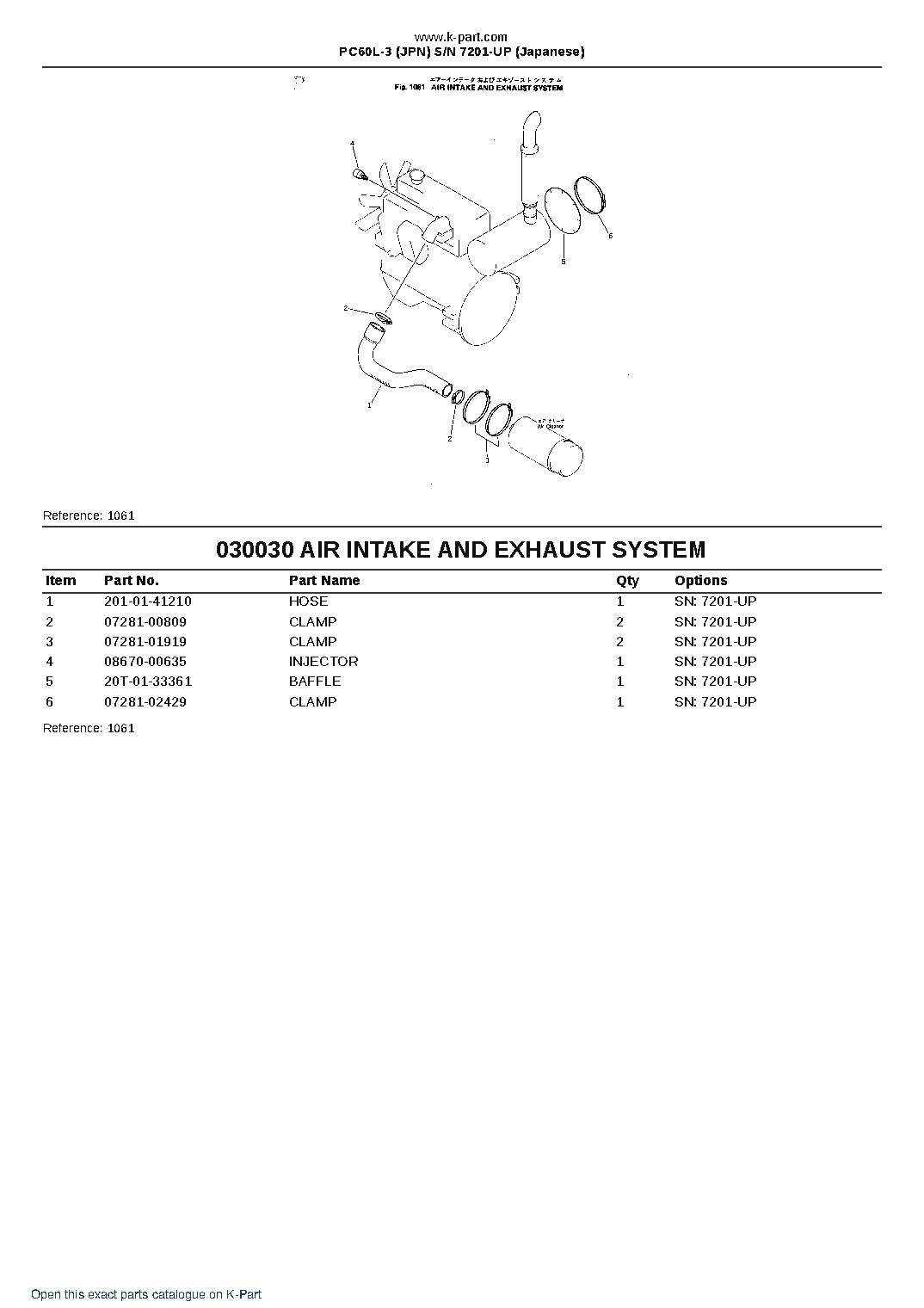 PC60L-3 (JPN) S/N 7201-UP (Japanese) – sample page 3 PC60L-3 (JPN) S/N 7201-UP (Japanese) – sample page 3