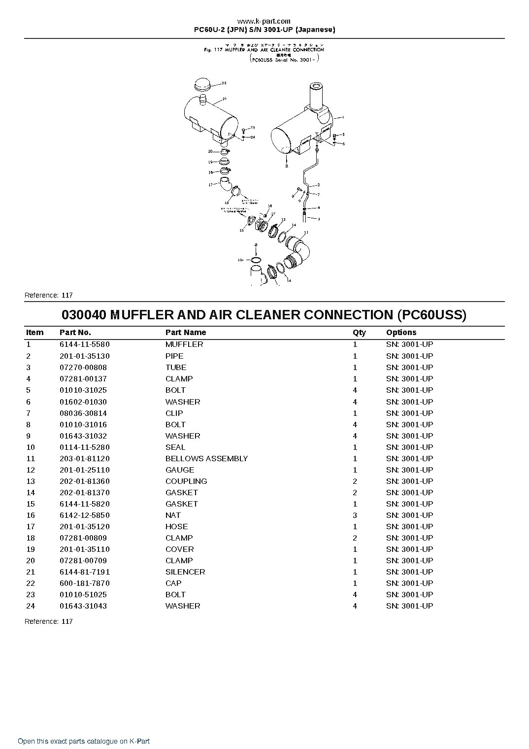 PC60U-2 (JPN) S/N 3001-UP (Japanese) – sample page 4 PC60U-2 (JPN) S/N 3001-UP (Japanese) – sample page 4