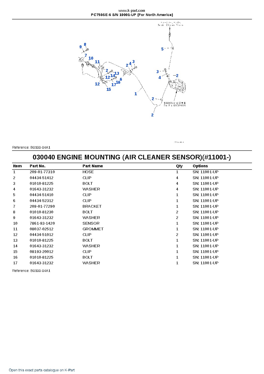PC750SE-6 S/N 10001-UP (For North America) – sample page 5 PC750SE-6 S/N 10001-UP (For North America) – sample page 5