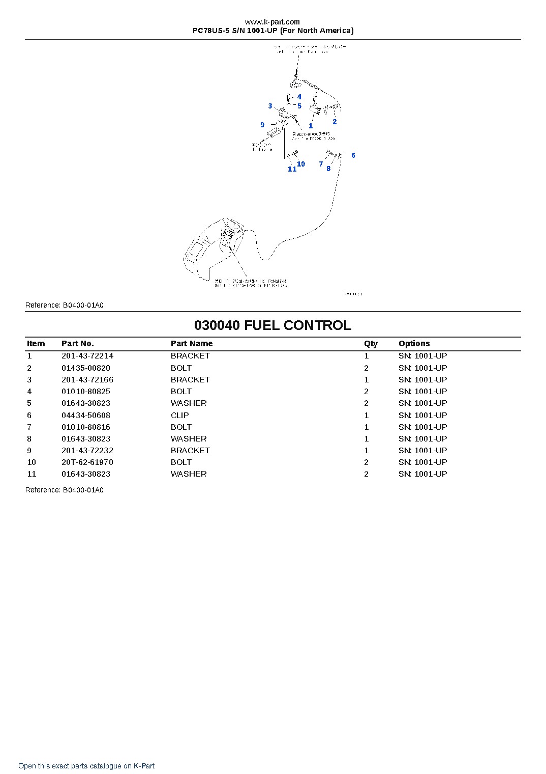 PC78US-5 S/N 1001-UP (For North America) – sample page 4