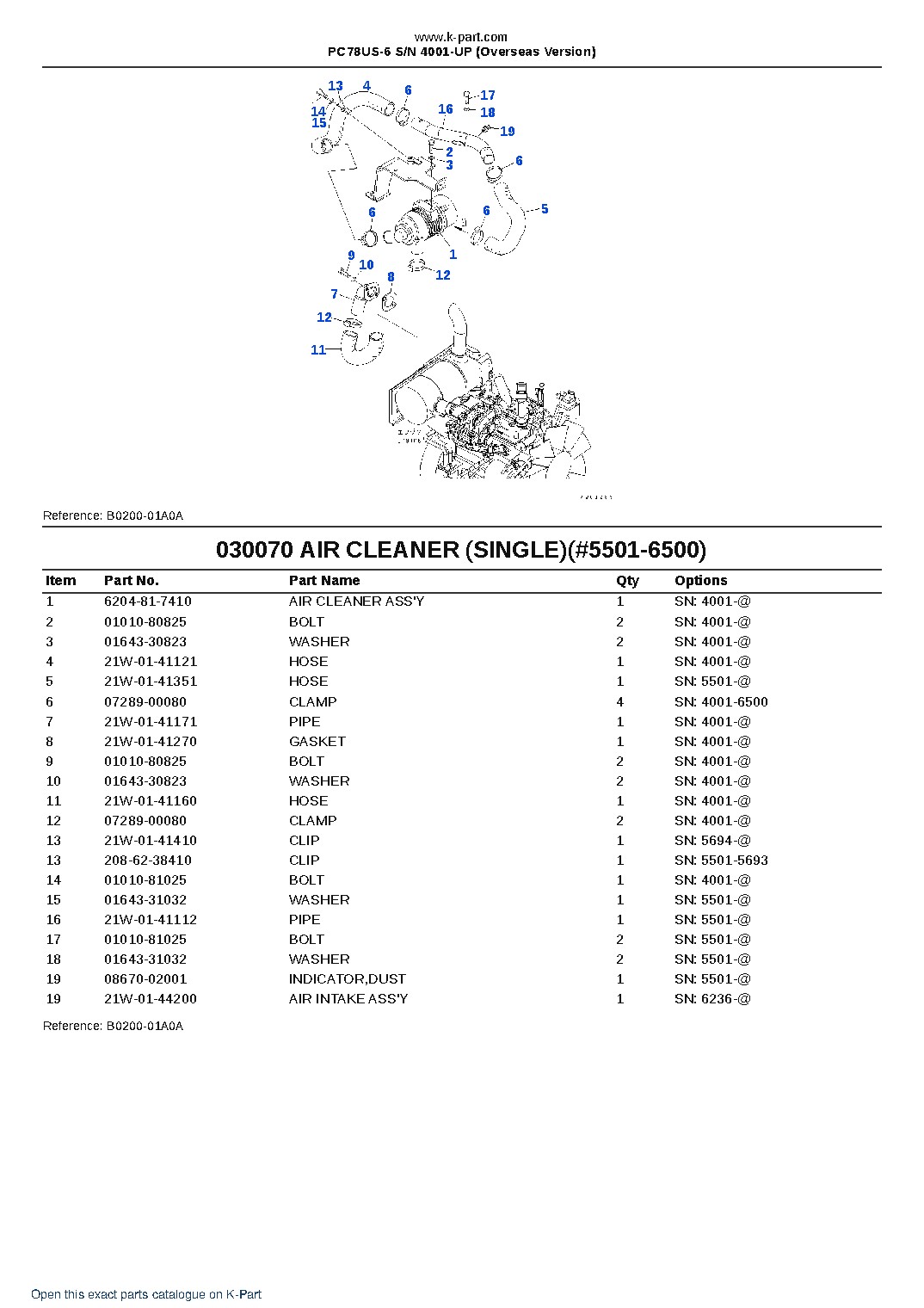 PC78US-6 S/N 4001-UP (Overseas Version) – sample page 7 PC78US-6 S/N 4001-UP (Overseas Version) – sample page 7