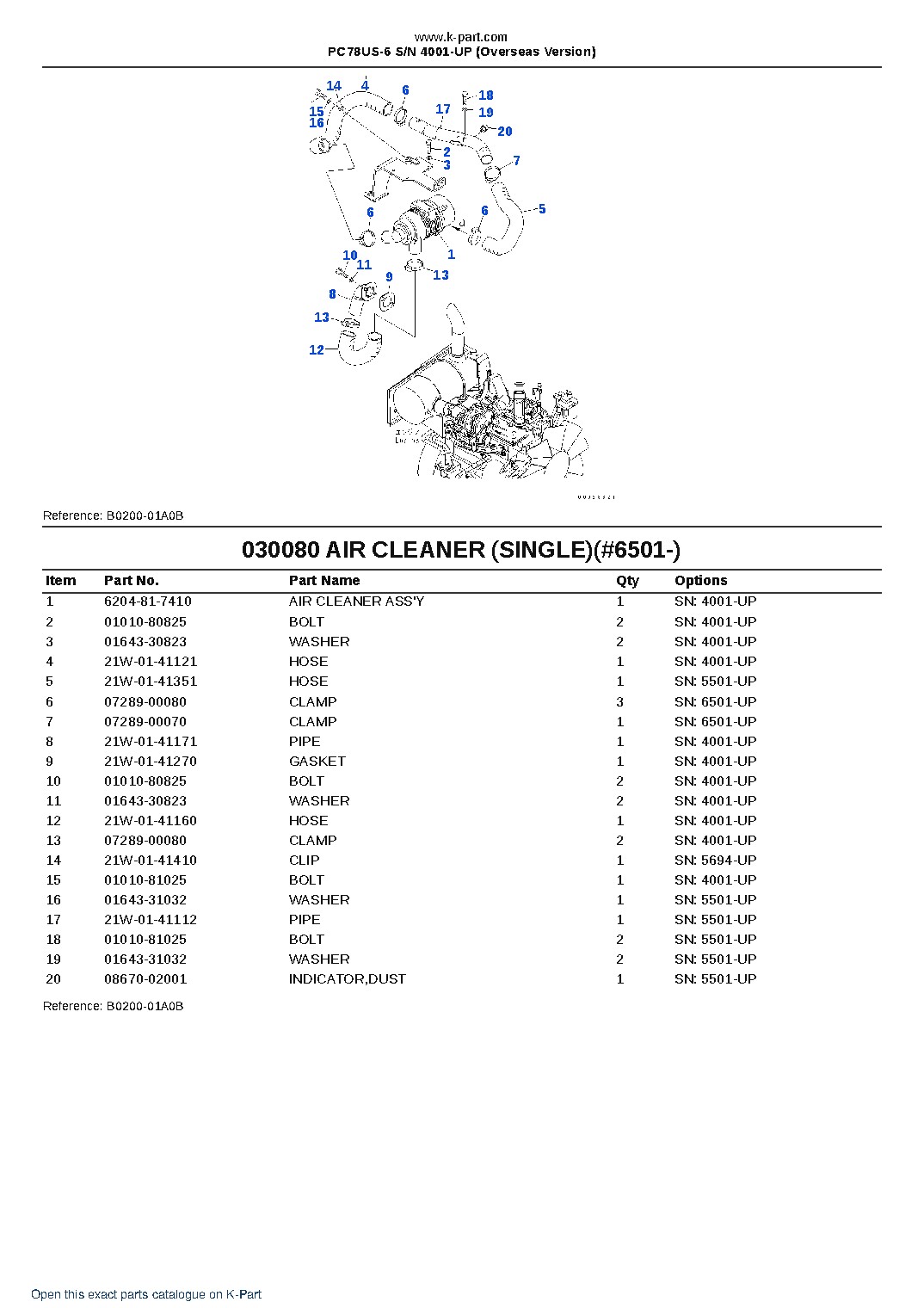 PC78US-6 S/N 4001-UP (Overseas Version) – sample page 8 PC78US-6 S/N 4001-UP (Overseas Version) – sample page 8