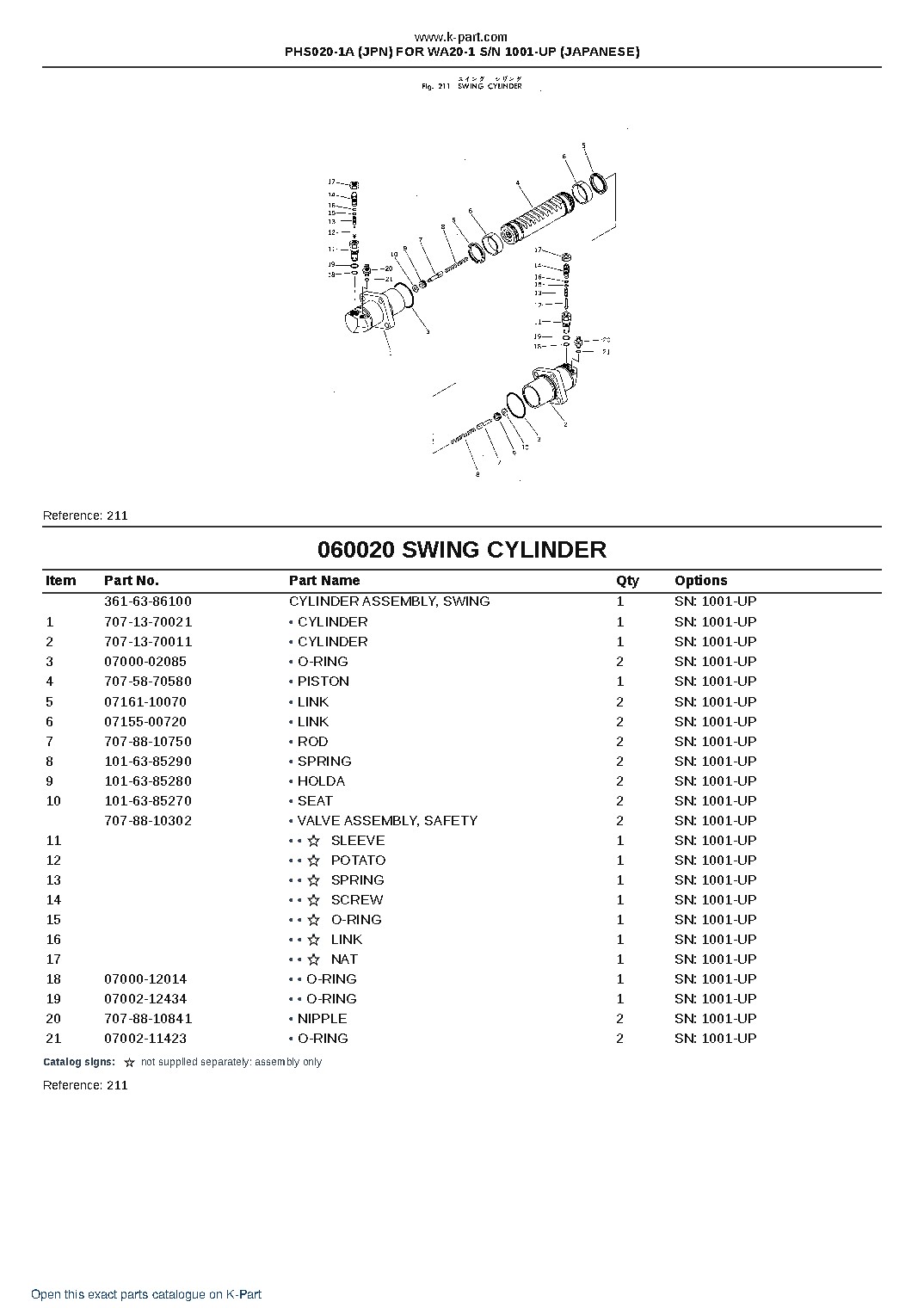 PHS020-1A (JPN) FOR WA20-1 S/N 1001-UP (JAPANESE) – sample page 10 PHS020-1A (JPN) FOR WA20-1 S/N 1001-UP (JAPANESE) – sample page 10