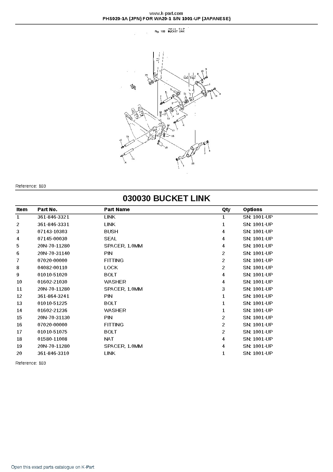 PHS020-1A (JPN) FOR WA20-1 S/N 1001-UP (JAPANESE) – sample page 3 PHS020-1A (JPN) FOR WA20-1 S/N 1001-UP (JAPANESE) – sample page 3