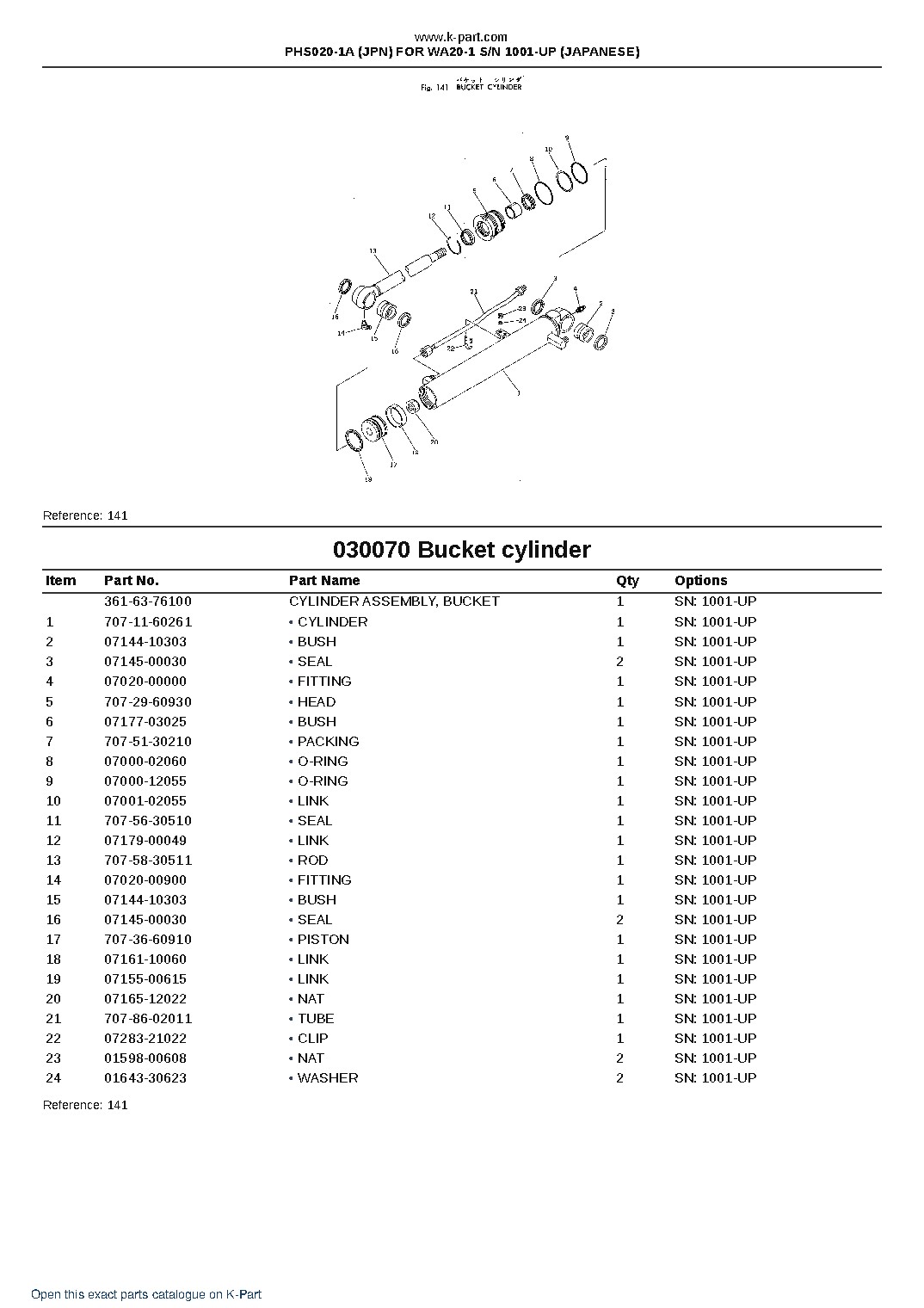 PHS020-1A (JPN) FOR WA20-1 S/N 1001-UP (JAPANESE) – sample page 7 PHS020-1A (JPN) FOR WA20-1 S/N 1001-UP (JAPANESE) – sample page 7